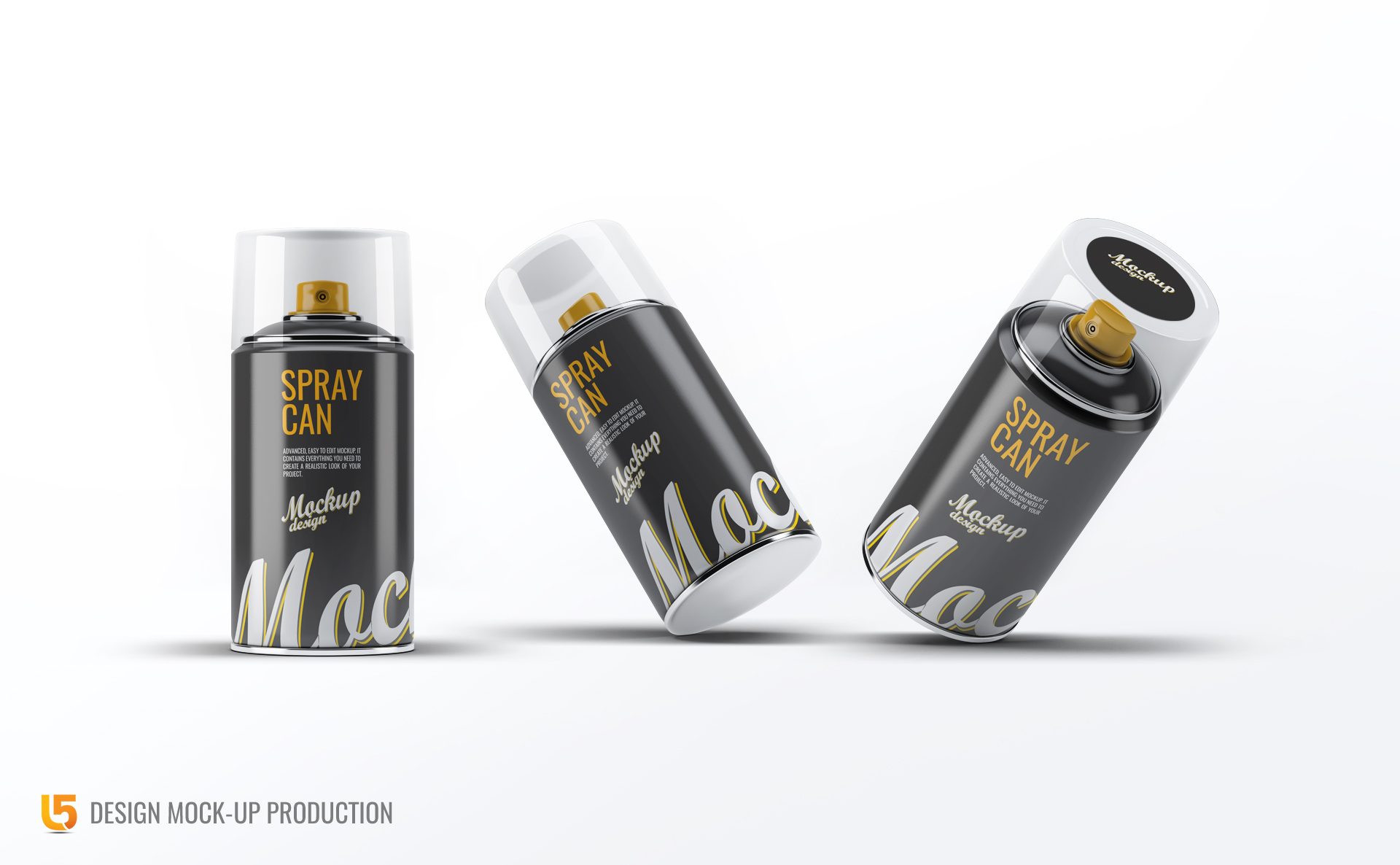 Spray Can Mockup — Изображение №4 — Иллюстрация, 3D на Dprofile