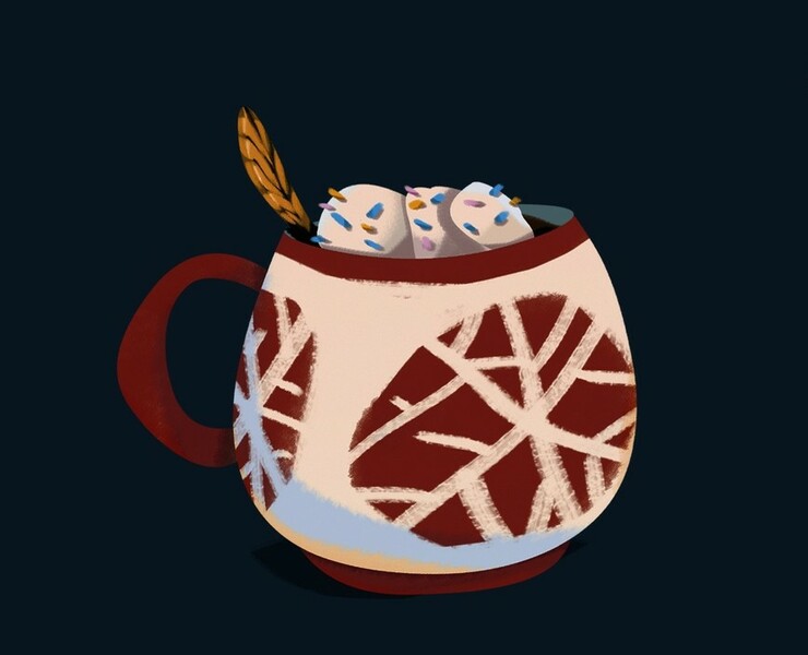 Winter drinks (icons) — Иллюстрация на Dprofile