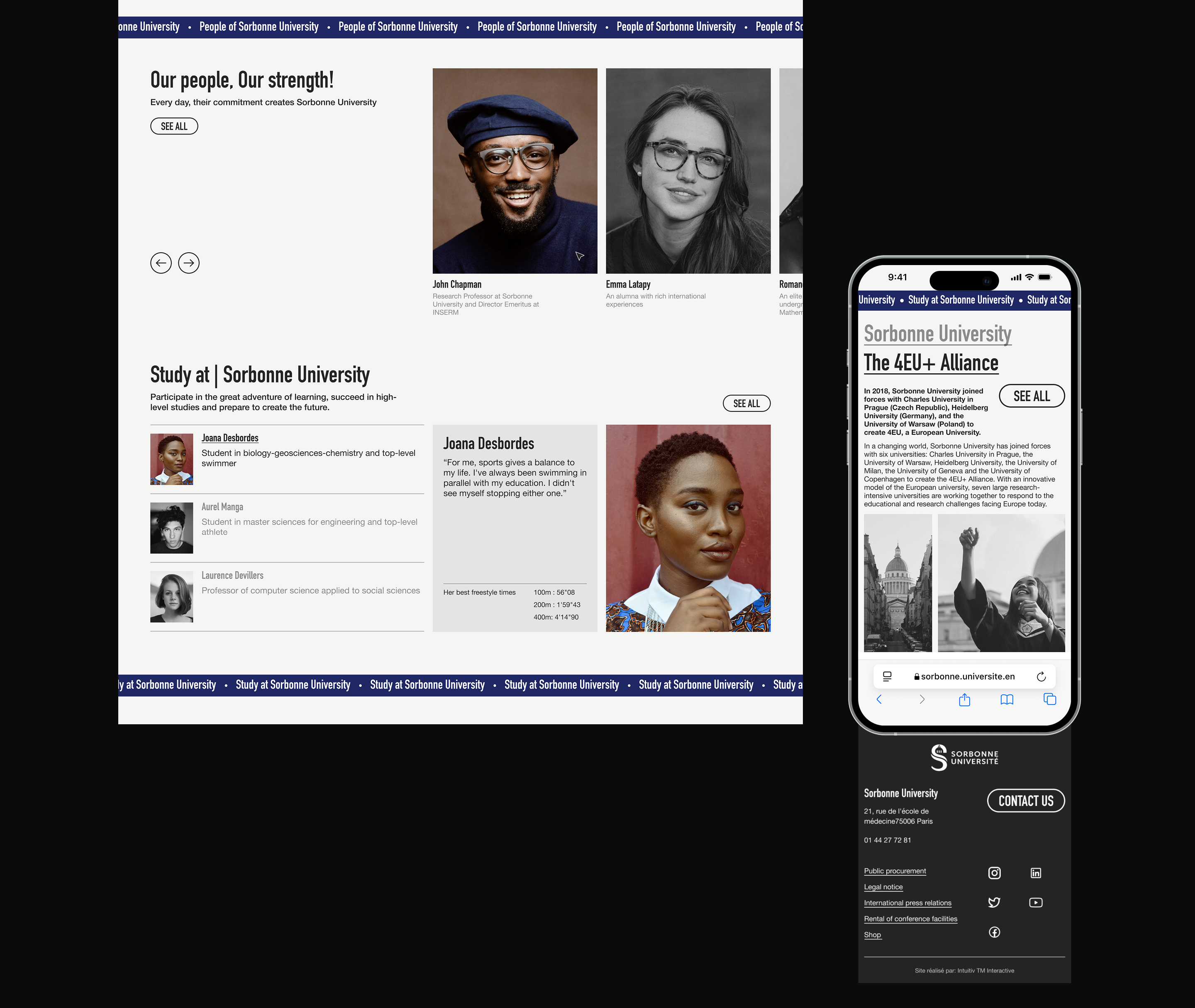 Sorbonne Université | Landing page | Redesign — Изображение №7 — Интерфейсы на Dprofile