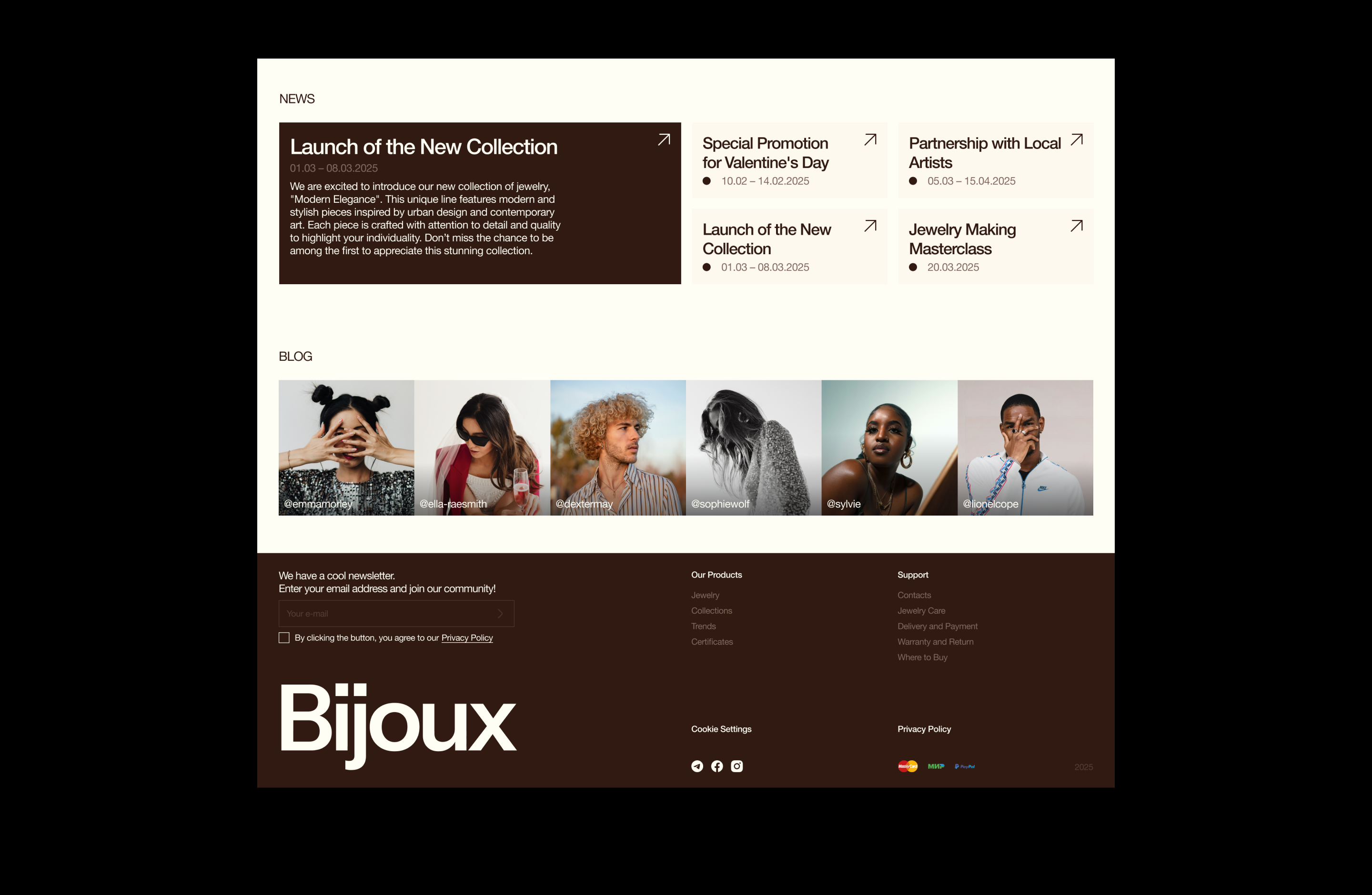Bijoux | E-Commerce — Изображение №6 — Интерфейсы, Графика на Dprofile