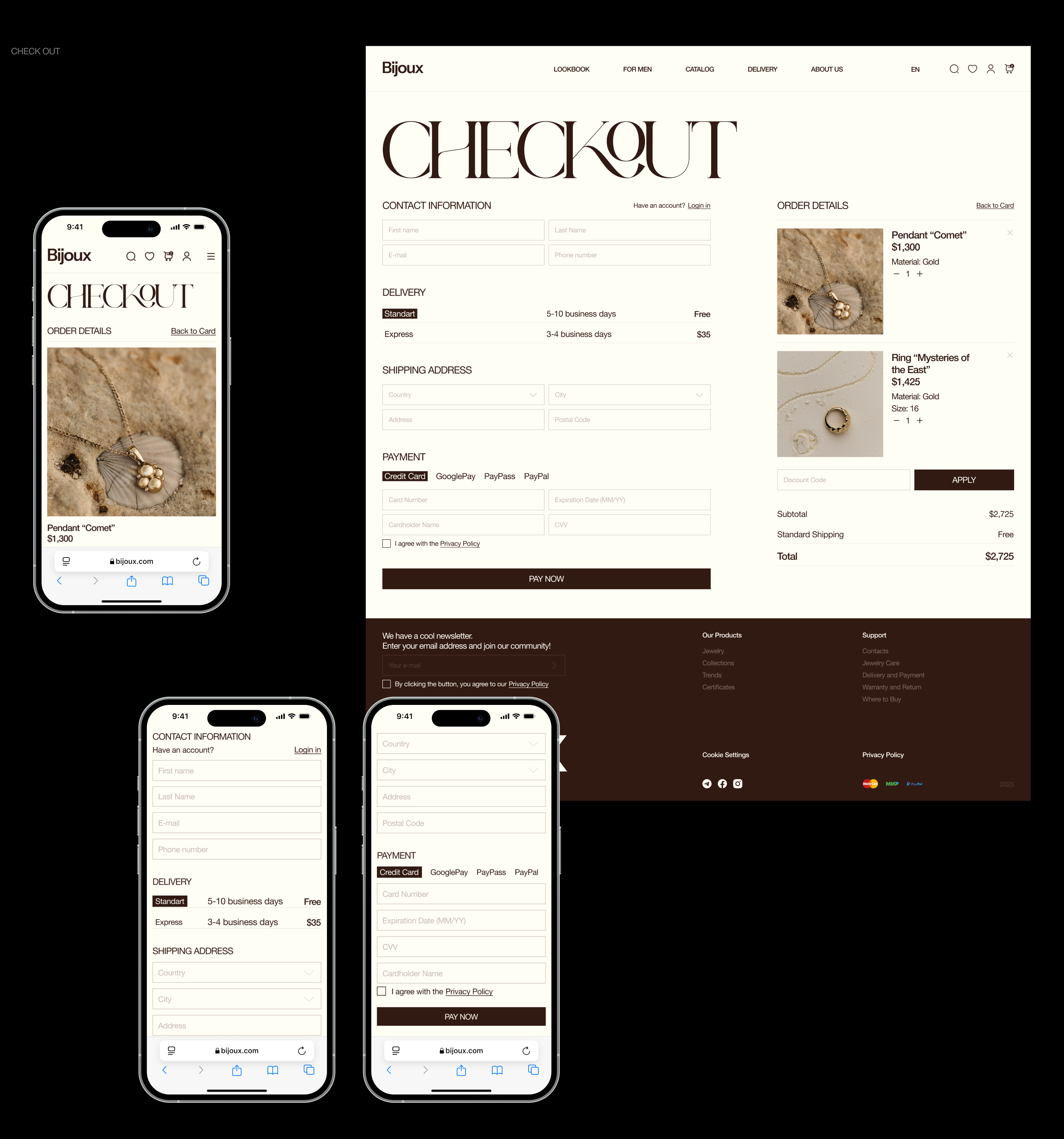 Bijoux | E-Commerce — Изображение №12 — Интерфейсы, Графика на Dprofile