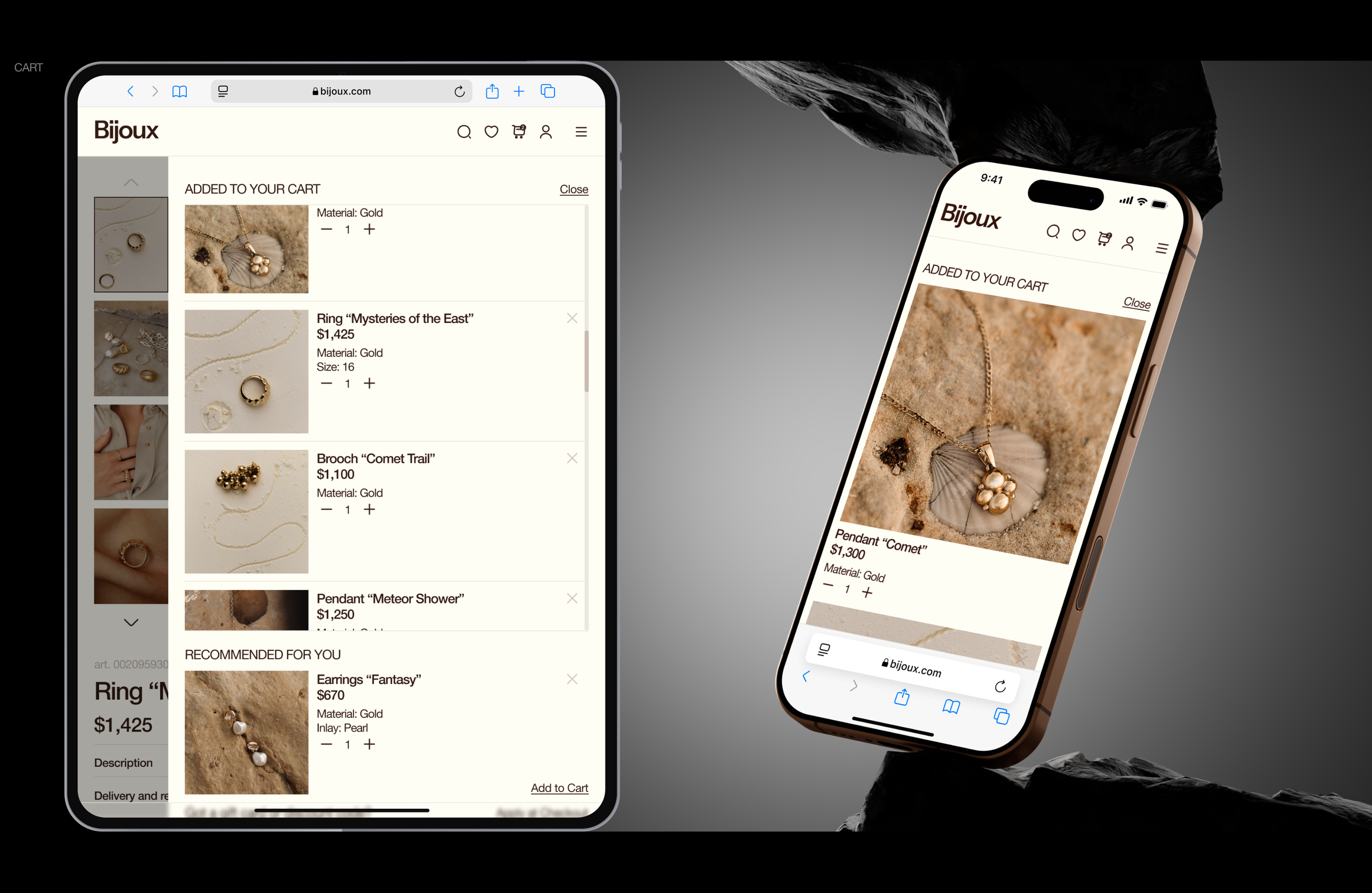 Bijoux | E-Commerce — Изображение №13 — Интерфейсы, Графика на Dprofile