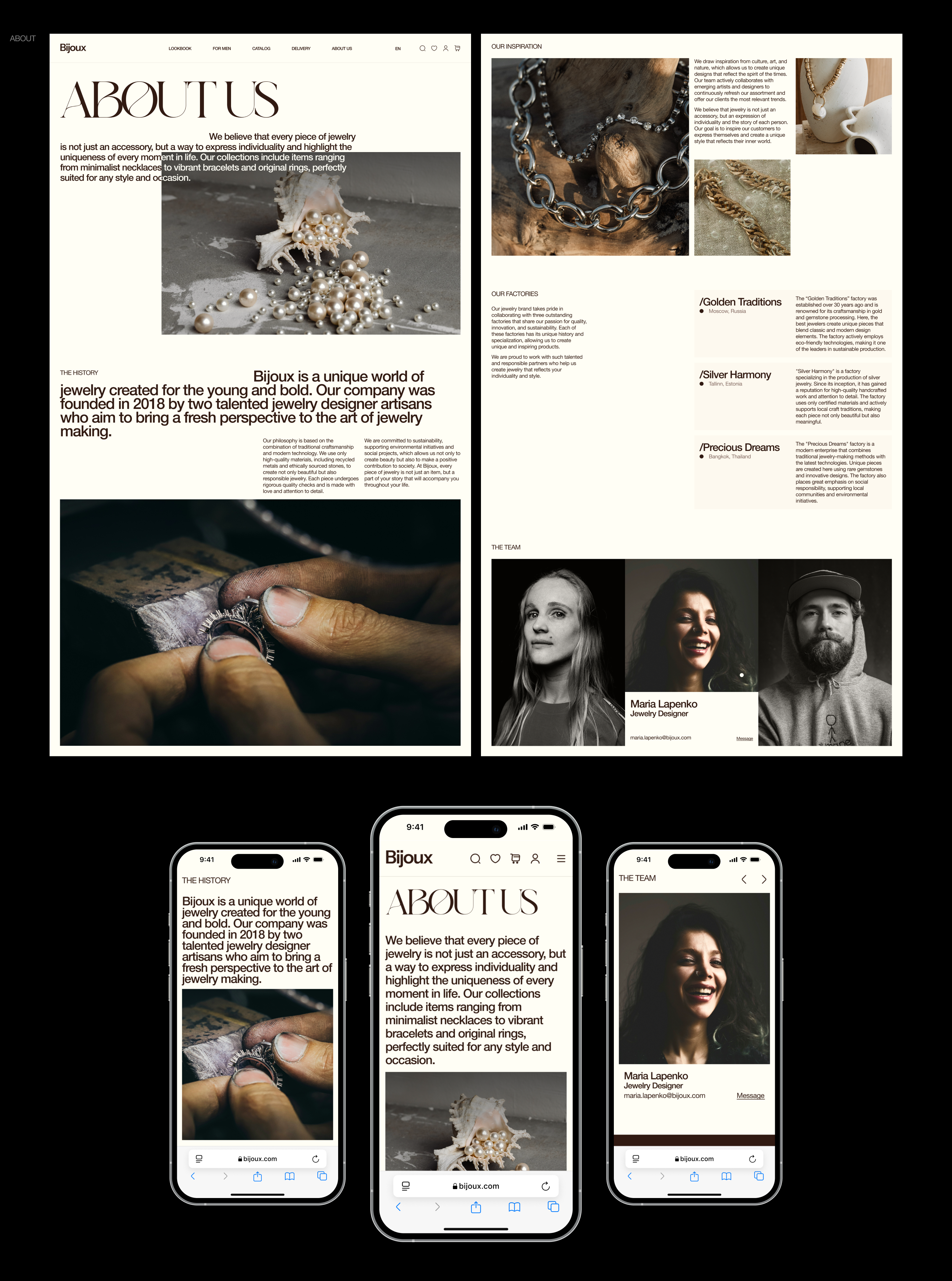 Bijoux | E-Commerce — Изображение №16 — Интерфейсы, Графика на Dprofile