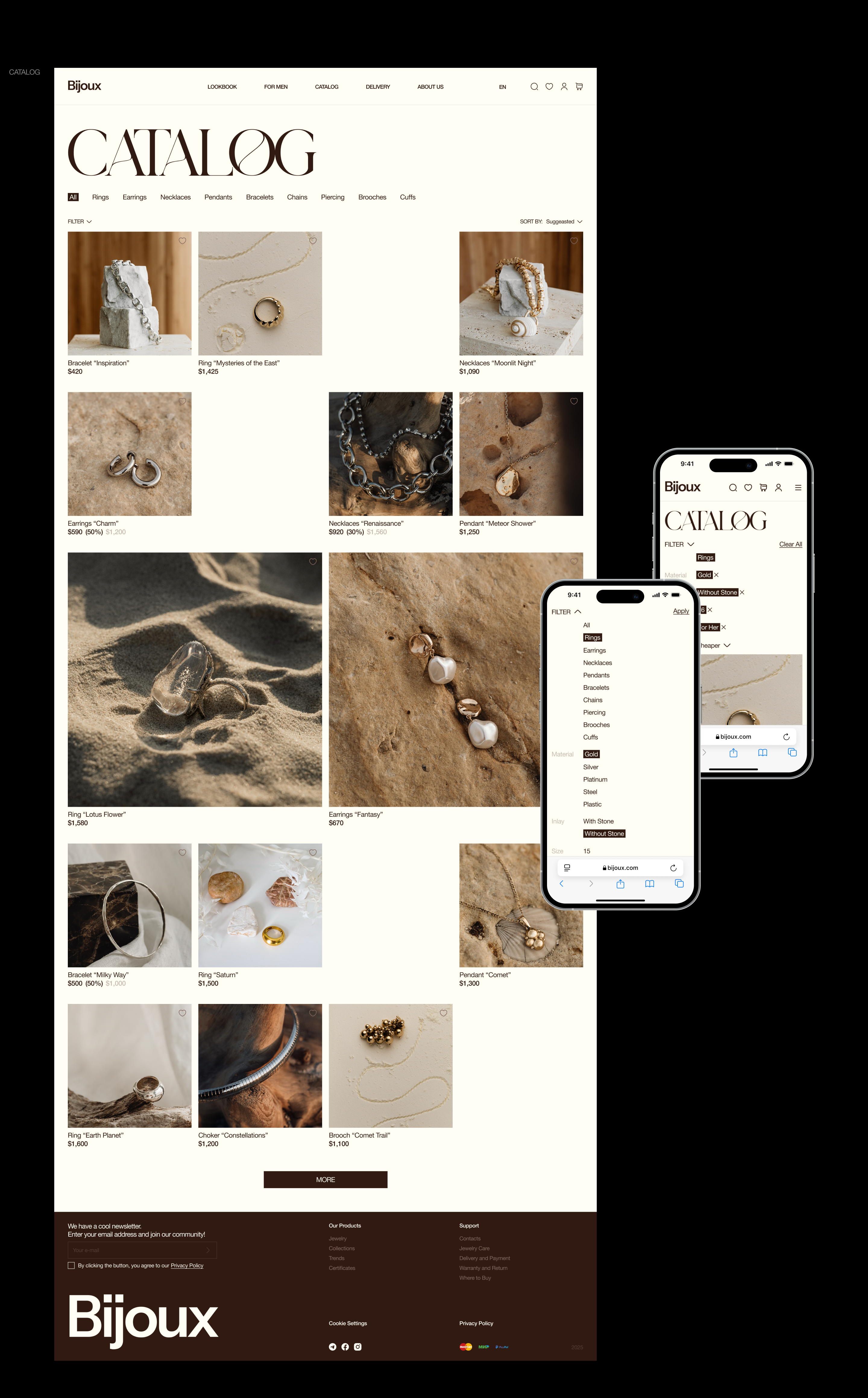Bijoux | E-Commerce — Изображение №8 — Интерфейсы, Графика на Dprofile