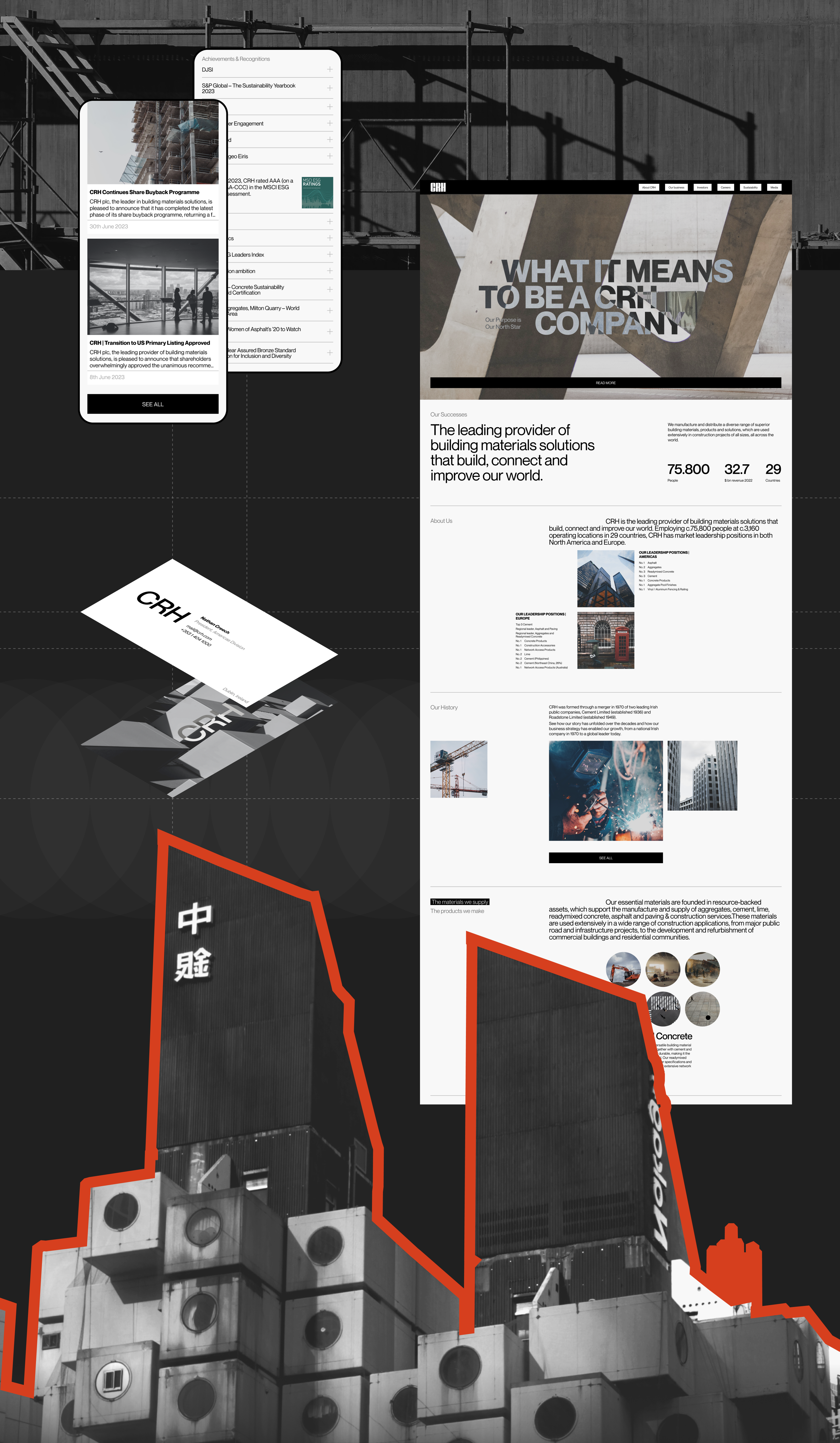 CRH Company | Corporate site | Redesign — Изображение №5 — Интерфейсы на Dprofile