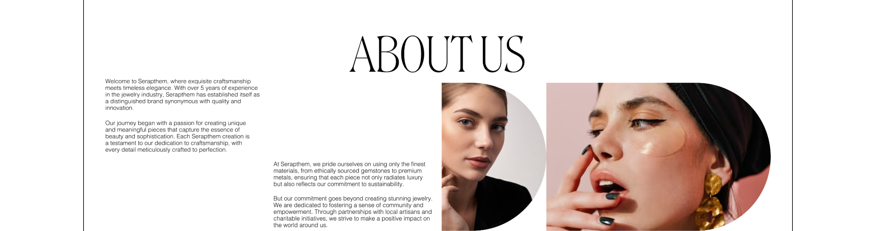 Serapthem Jewerly shop | UI/UX, branding, 3D, graphic — Изображение №4 — Брендинг, 3D на Dprofile