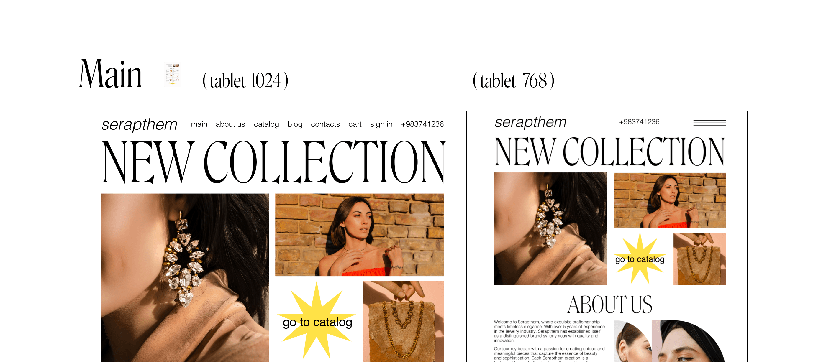 Serapthem Jewerly shop | UI/UX, branding, 3D, graphic — Изображение №15 — Брендинг, 3D на Dprofile