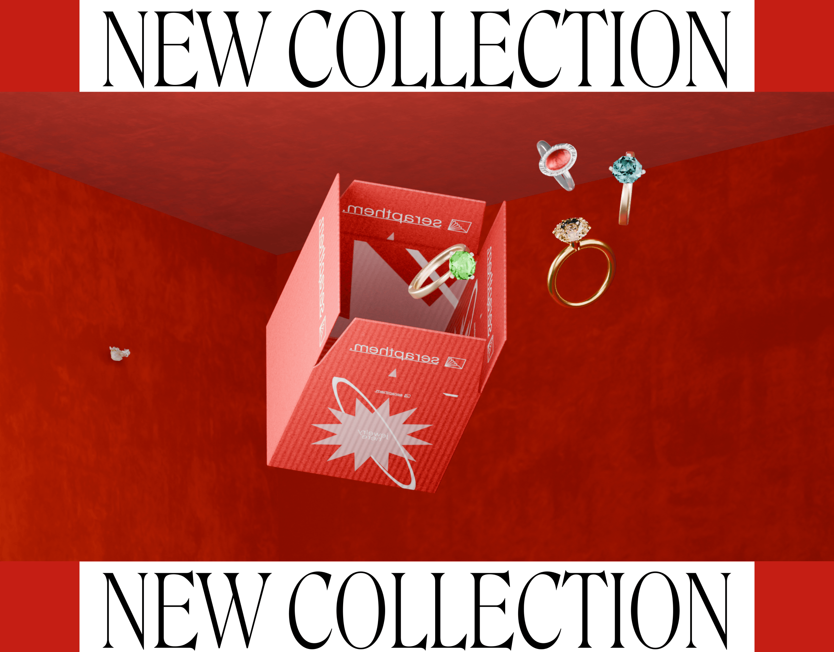 Serapthem Jewerly shop | UI/UX, branding, 3D, graphic — Изображение №1 — Брендинг, 3D на Dprofile