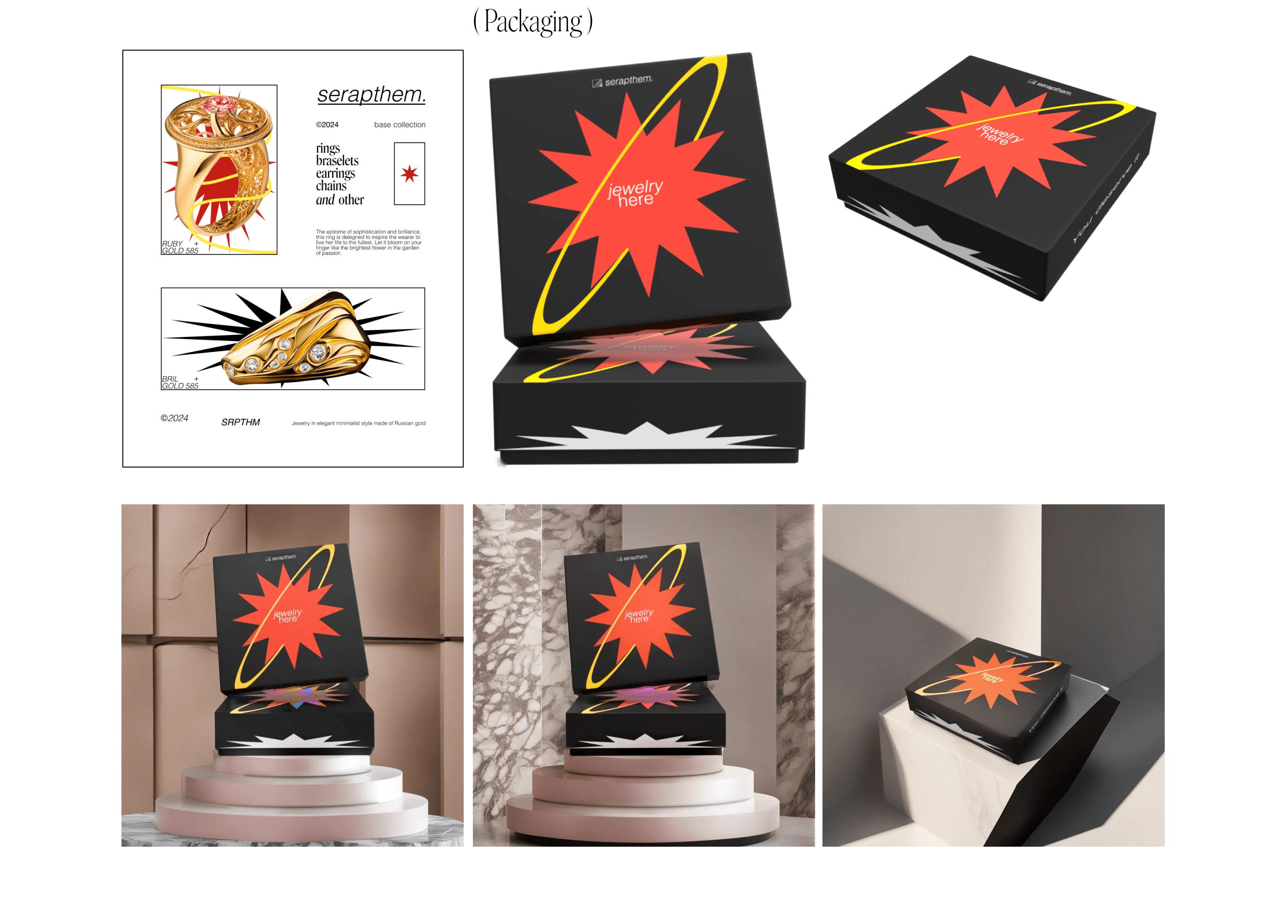 Serapthem Jewerly shop | UI/UX, branding, 3D, graphic — Изображение №21 — Брендинг, 3D на Dprofile