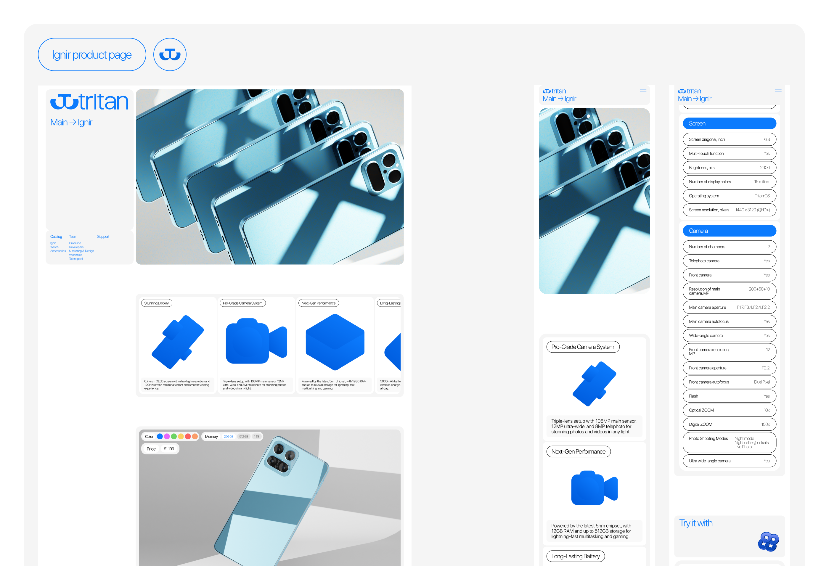 Tritan.tech | online-store | e-commerce — Изображение №7 — Интерфейсы, 3D на Dprofile