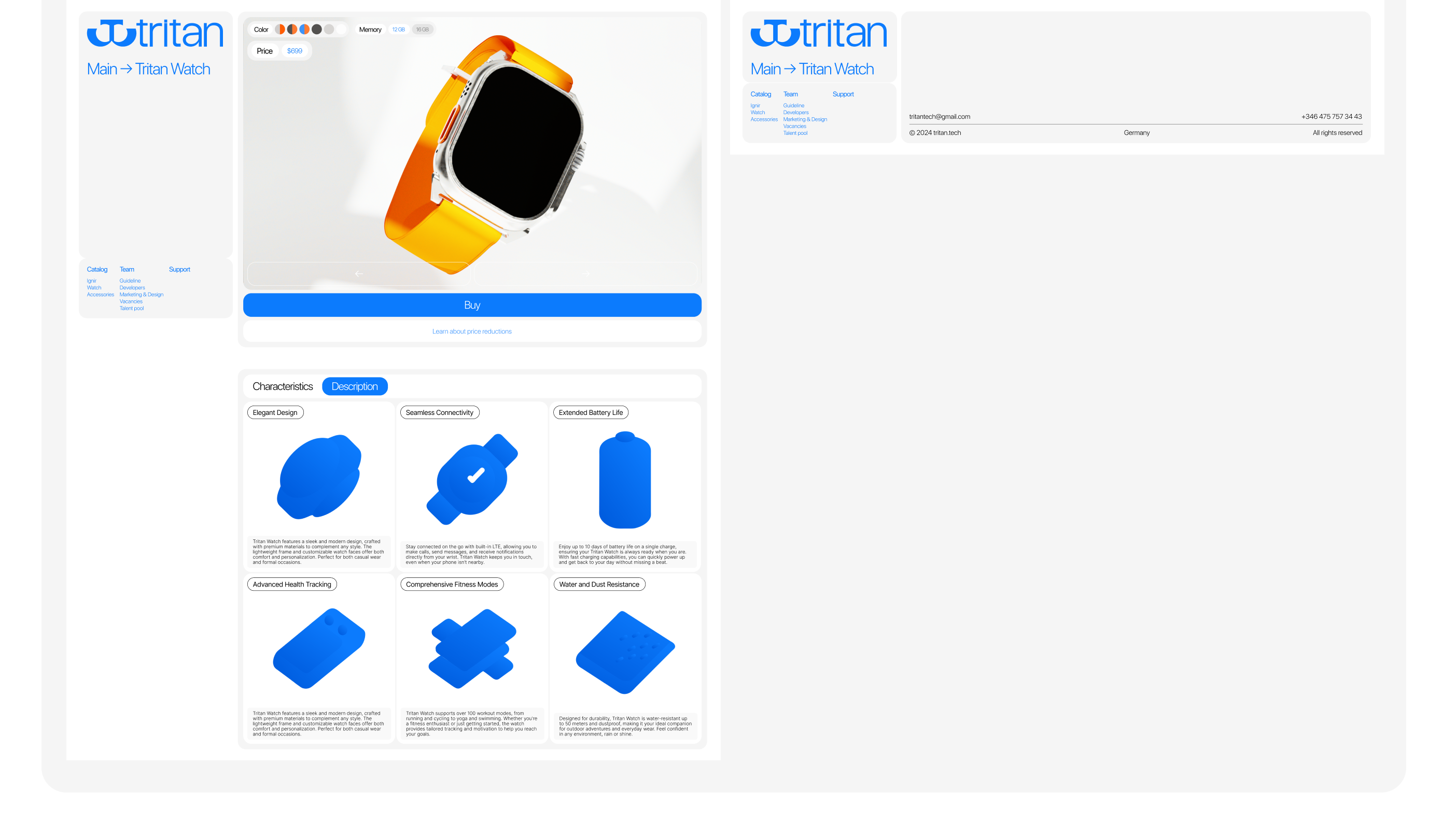 Tritan.tech | online-store | e-commerce — Изображение №10 — Интерфейсы, 3D на Dprofile