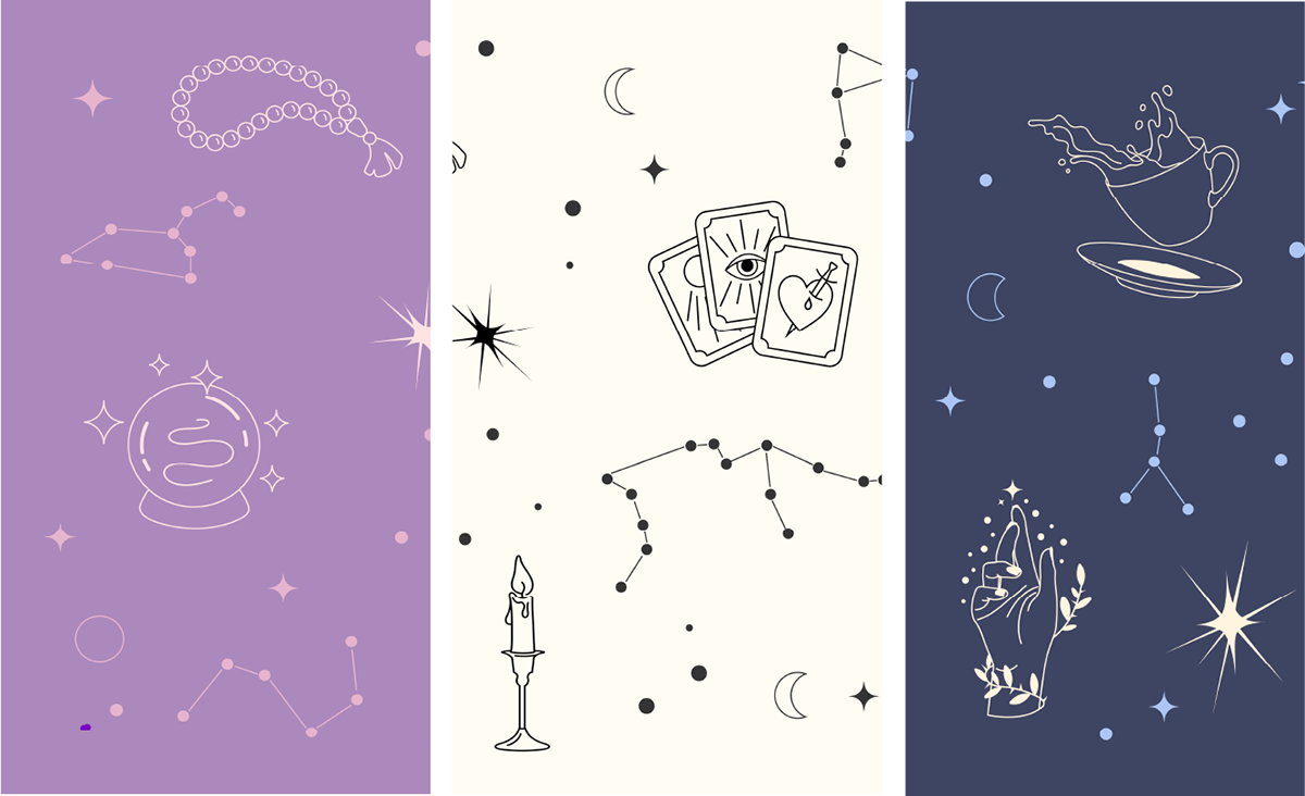 Паттерн Гадание/Mystic pattern — Изображение №4 — Иллюстрация, Графика на Dprofile