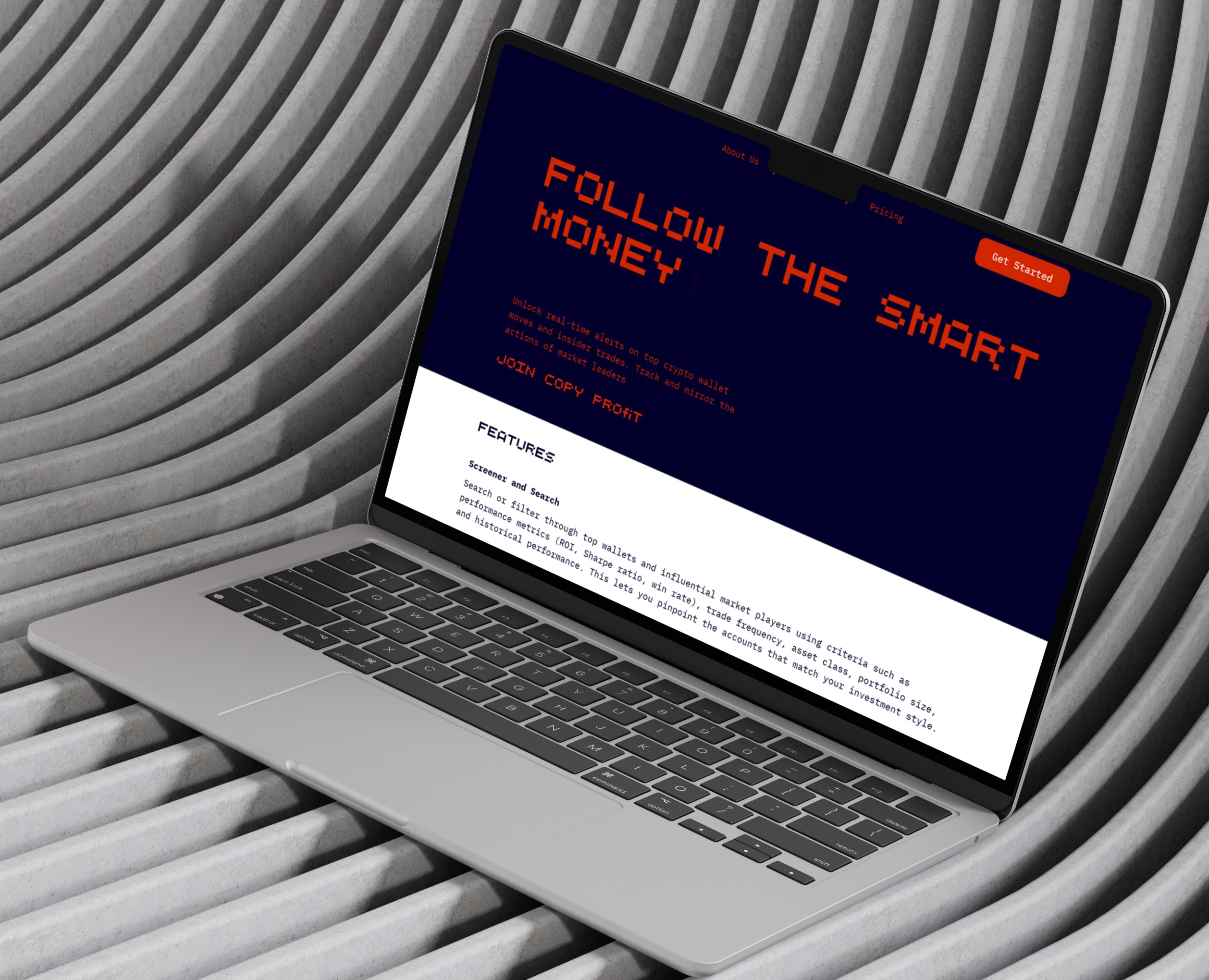 Посадочная страница для fin-tech продукта на Dprofile