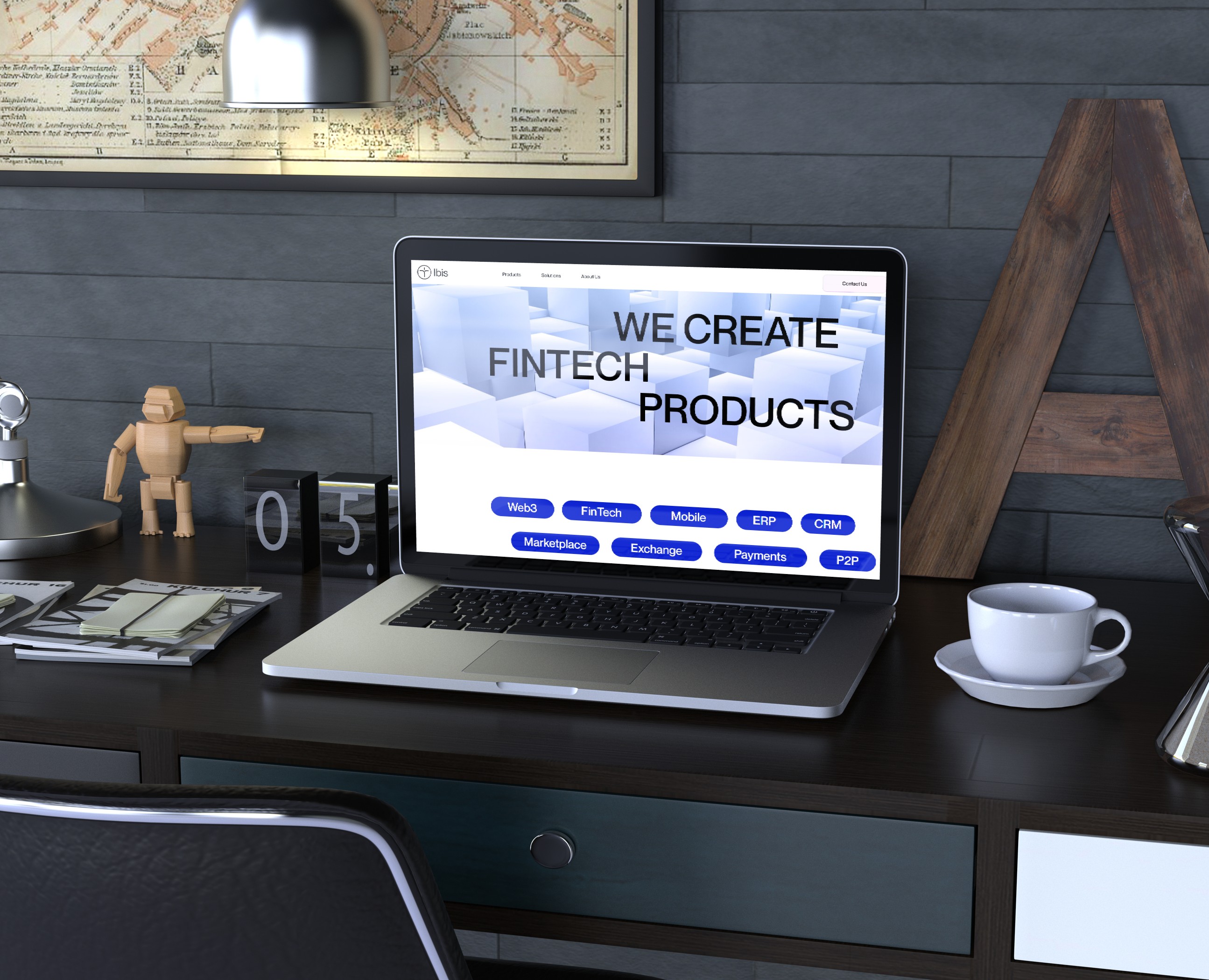 Сайт-визитка для FinTech [UI\UX] — Интерфейсы на Dprofile