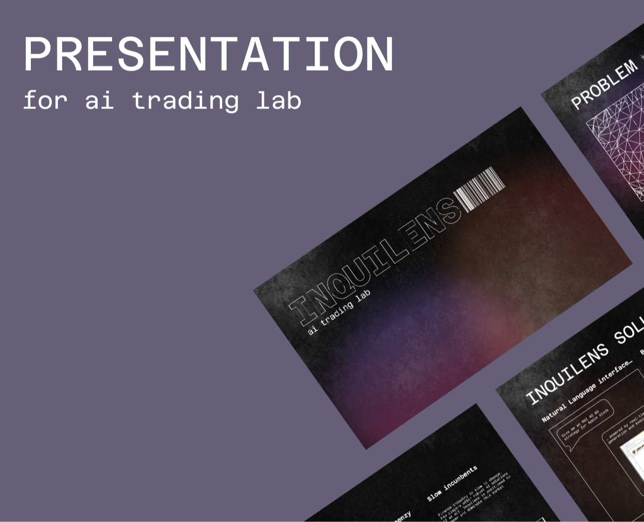 Презентация для AI-tradind проекта — Графика на Dprofile