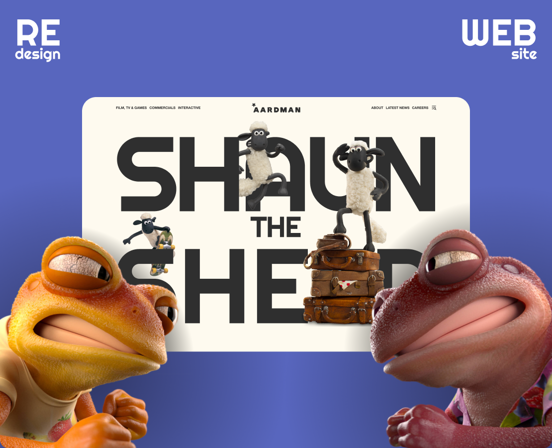 Корпоративный сайт | Редизайн Aardman студии на Dprofile
