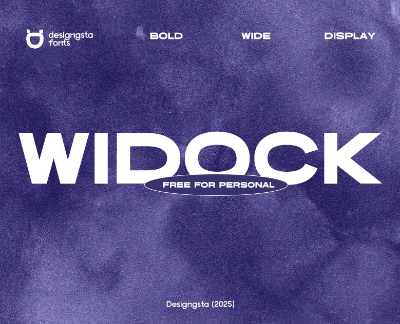 Шрифт Widock — Графика на Dprofile