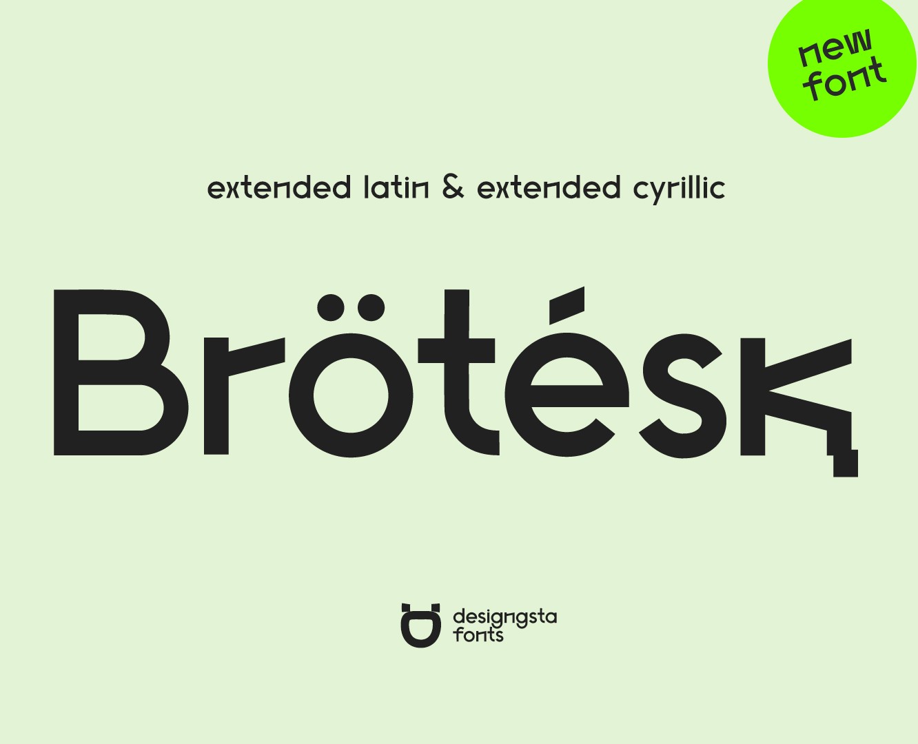 Brotesk Grotesk Typeface — Графика на Dprofile