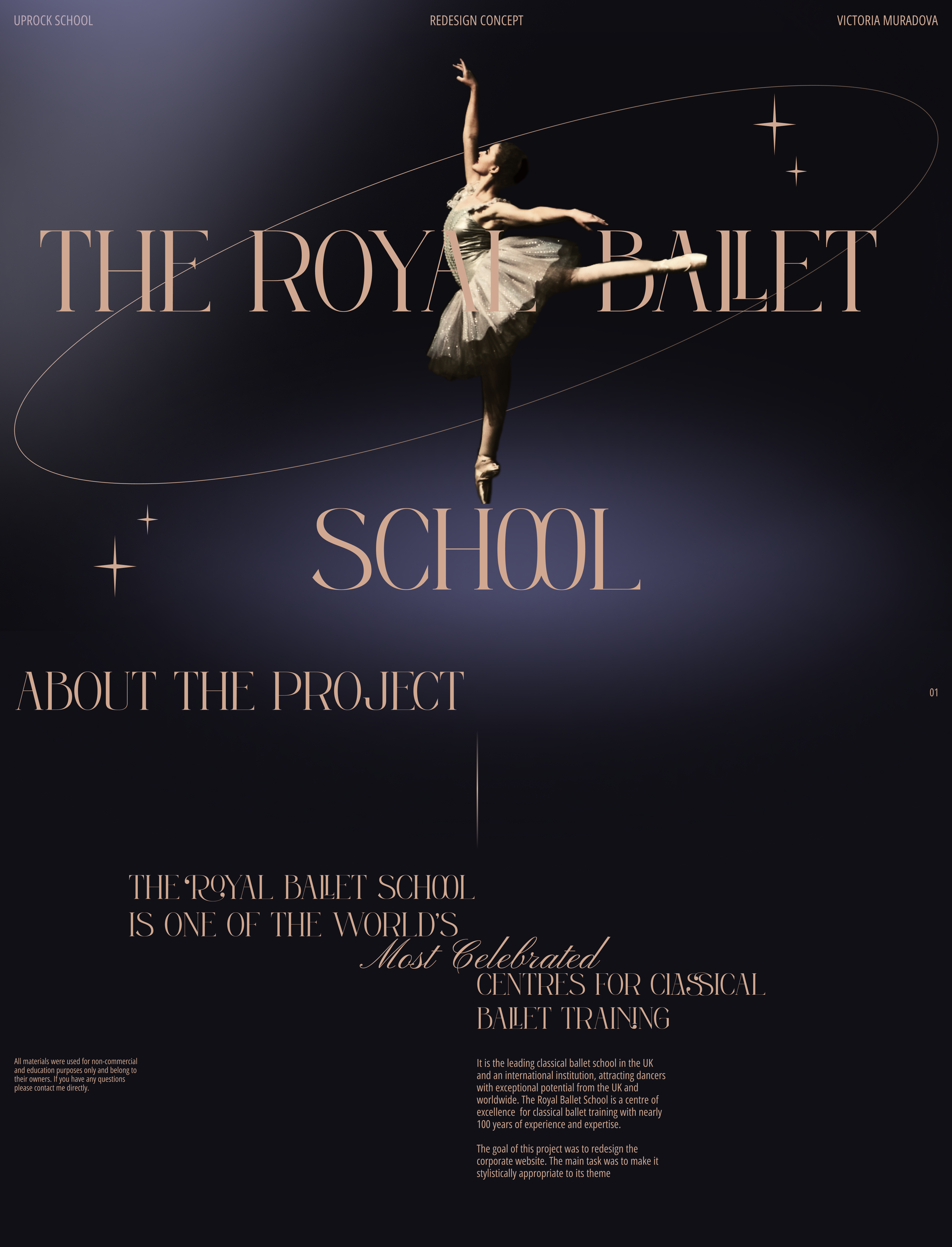 The Royal Ballet School | Корпоративный сайт — Изображение №1 — Интерфейсы, Брендинг на Dprofile