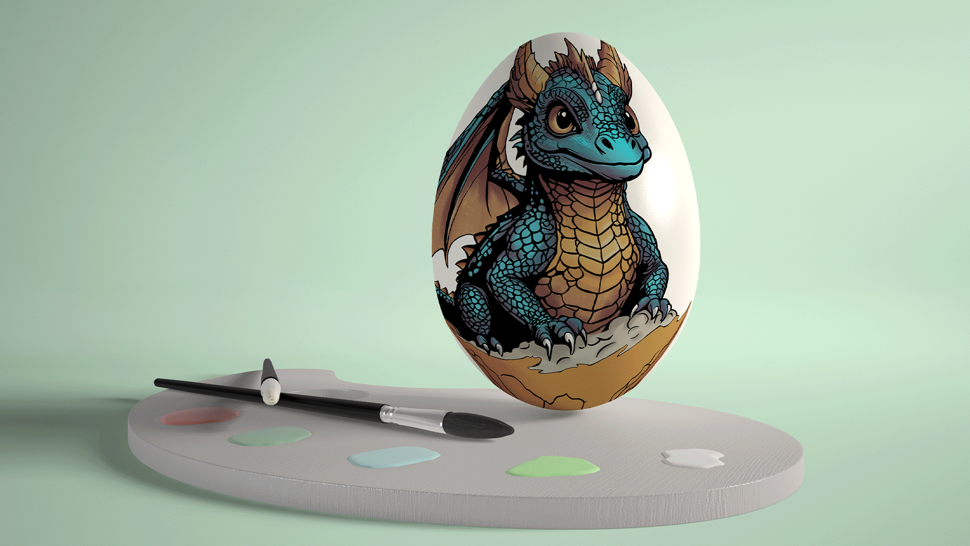 Happy Easter 2024 — Изображение №1 — Иллюстрация, 3D на Dprofile