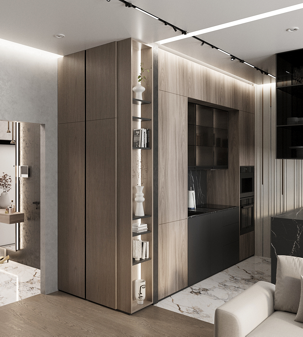 Дизайн и визуализация двухкомнатной квартиры — Изображение №3 — 3D на Dprofile