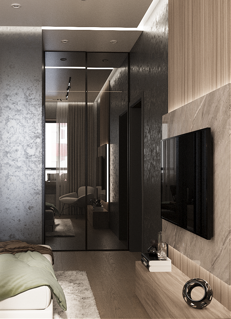 Дизайн и визуализация двухкомнатной квартиры — Изображение №7 — 3D на Dprofile