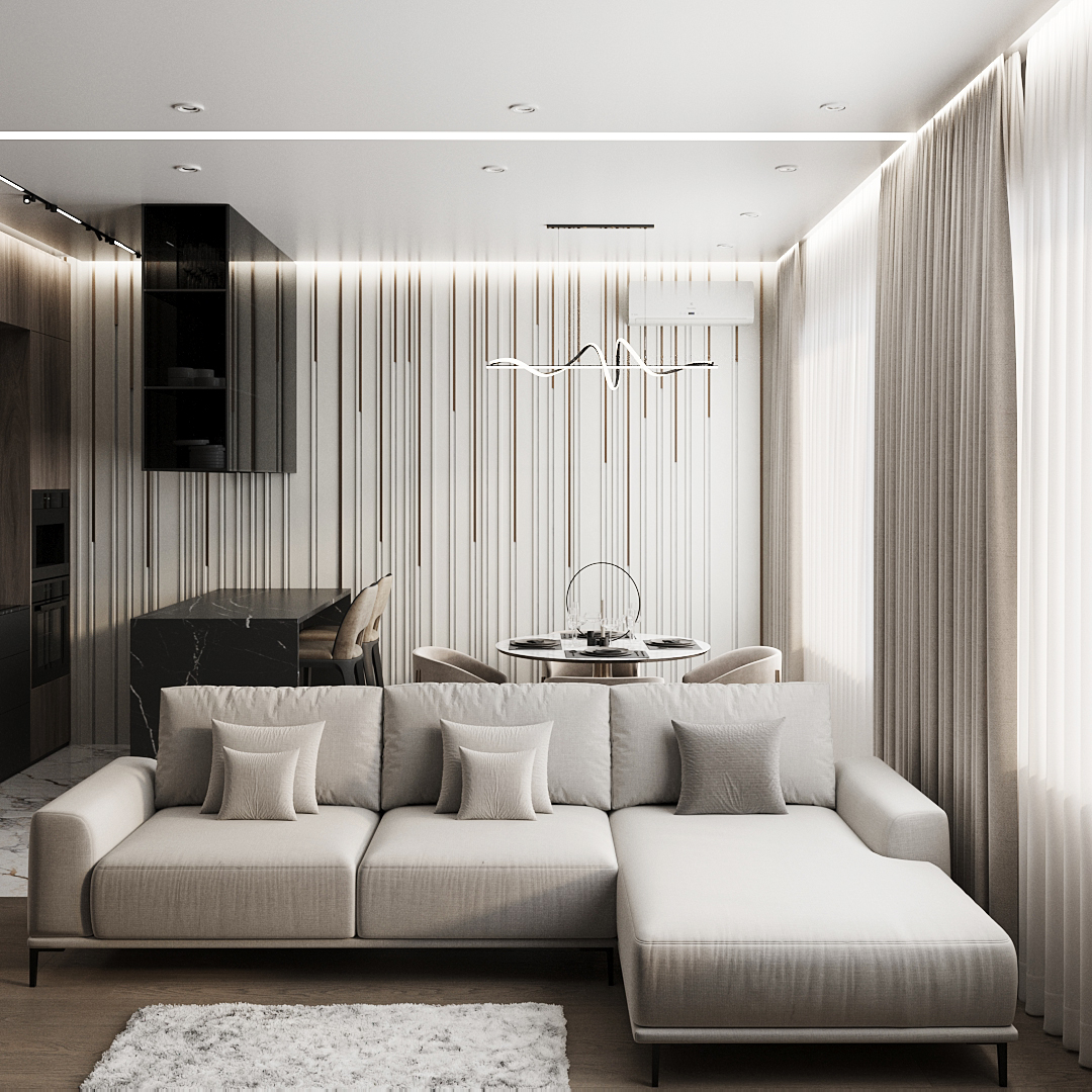 Дизайн и визуализация двухкомнатной квартиры — Изображение №2 — 3D на Dprofile