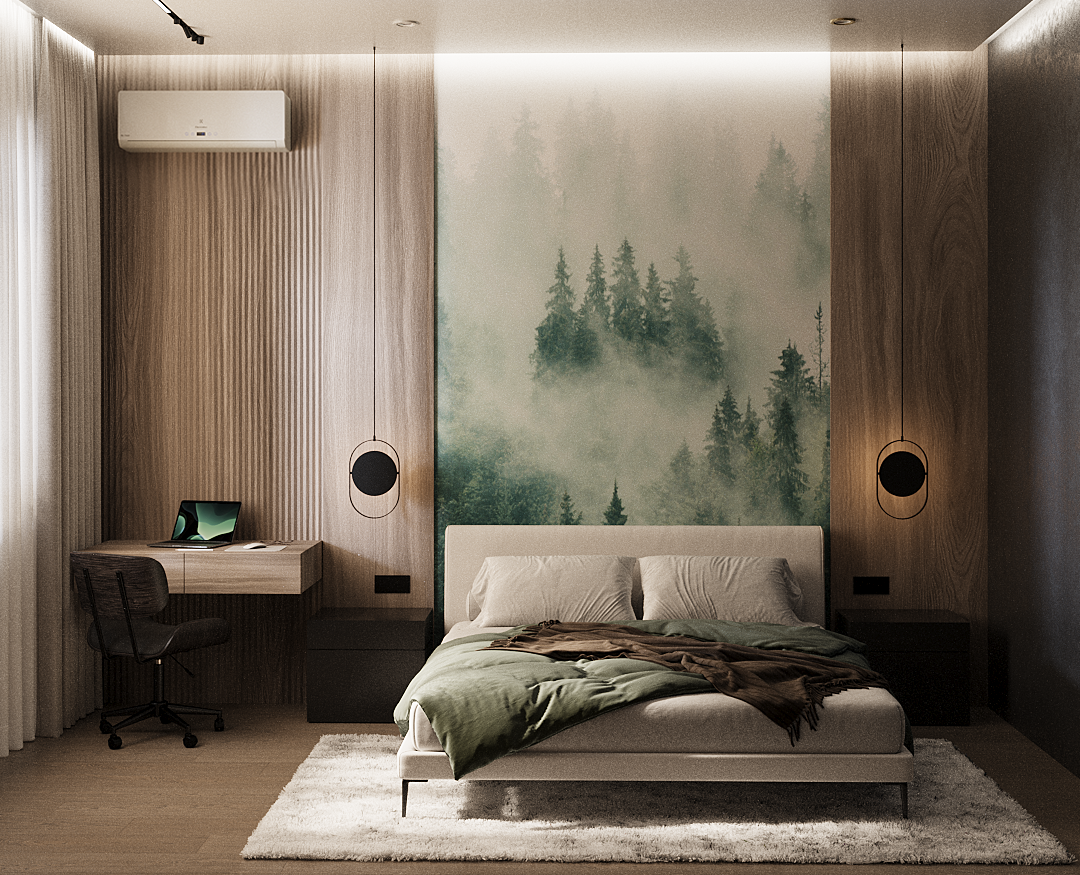 Дизайн и визуализация двухкомнатной квартиры — 3D на Dprofile