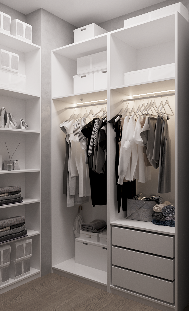 Дизайн и визуализация двухкомнатной квартиры — Изображение №14 — 3D на Dprofile