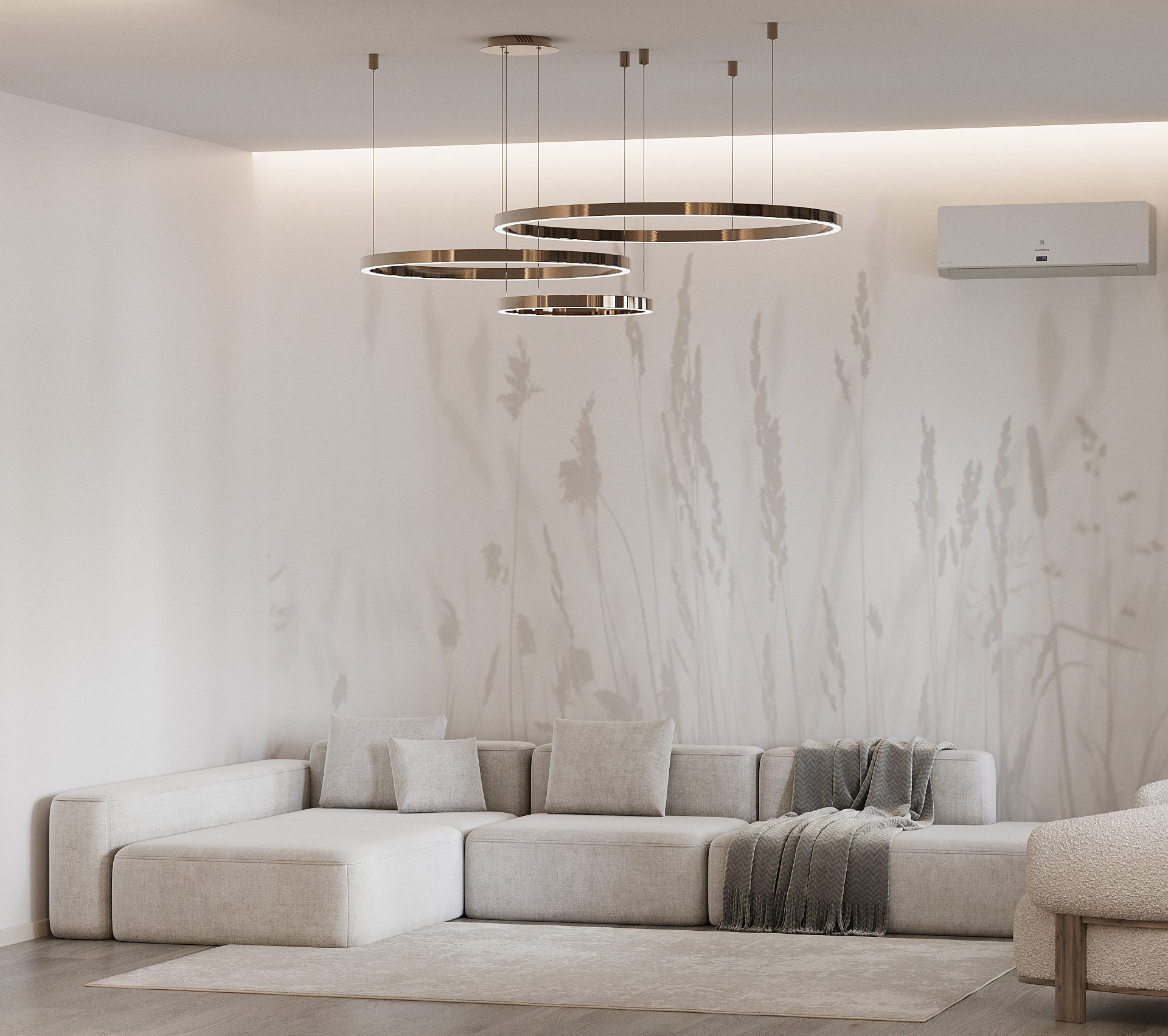 Визуализация гостинной для загородного дома — Изображение №1 — 3D на Dprofile