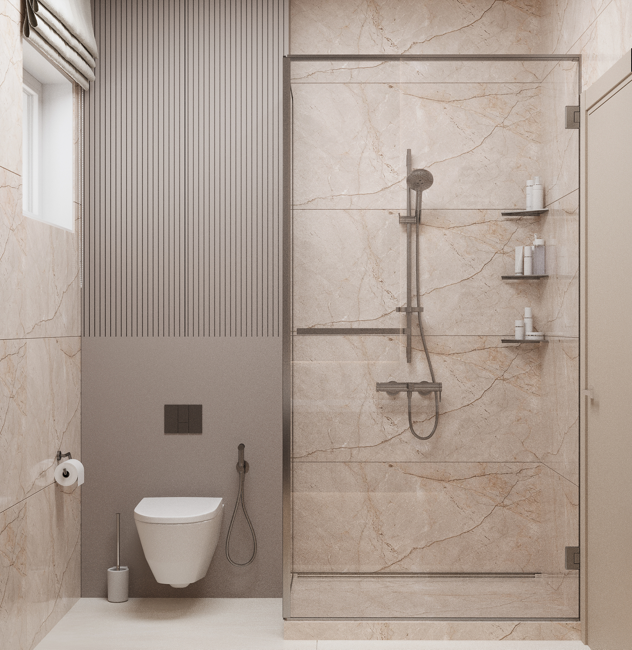 Визуализация вариантов дизайна санузладля заказчика — Изображение №2 — 3D на Dprofile