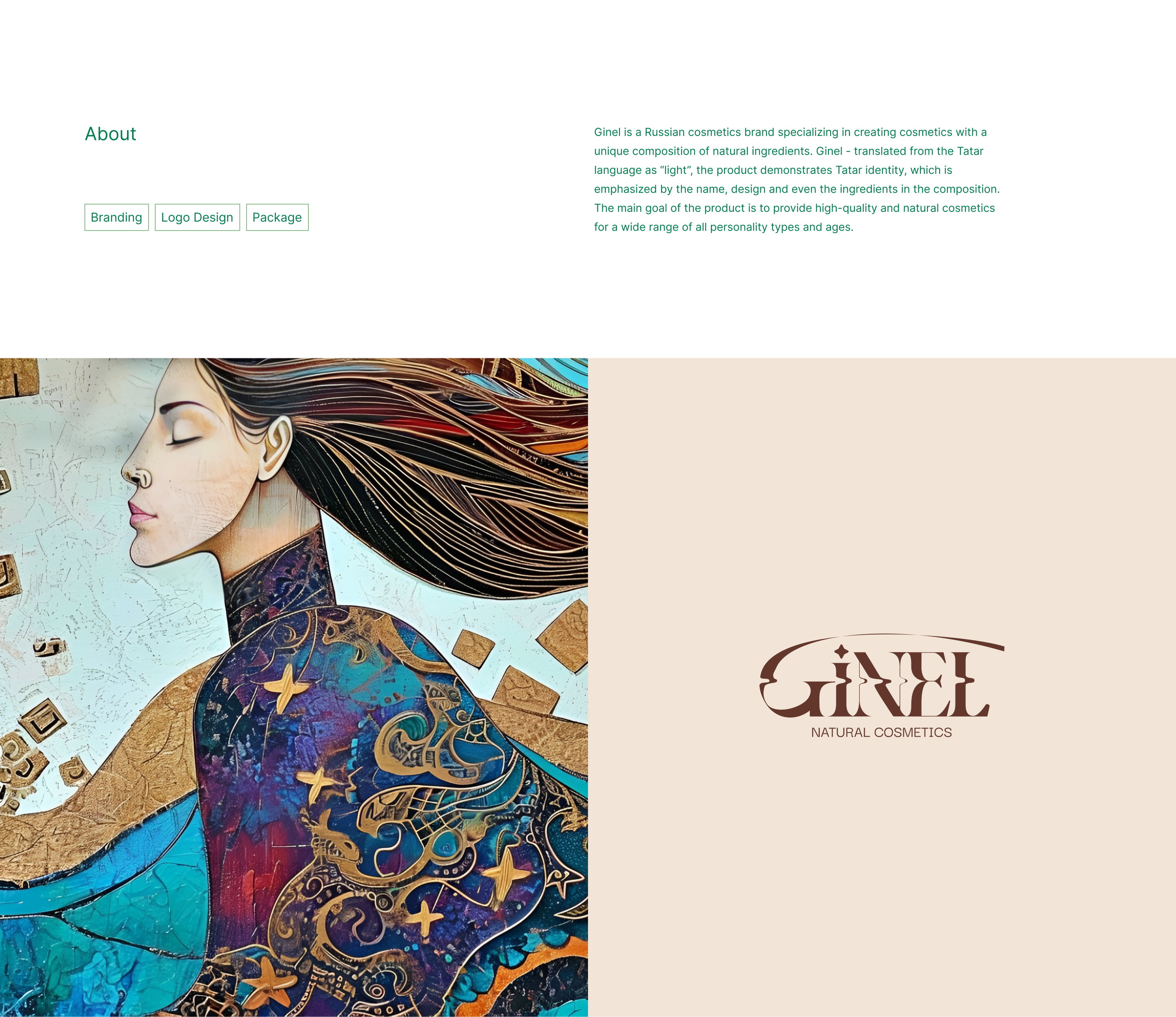 GINEL naturel cosmetics | Brand identity | Logo design — Изображение №2 — Брендинг на Dprofile