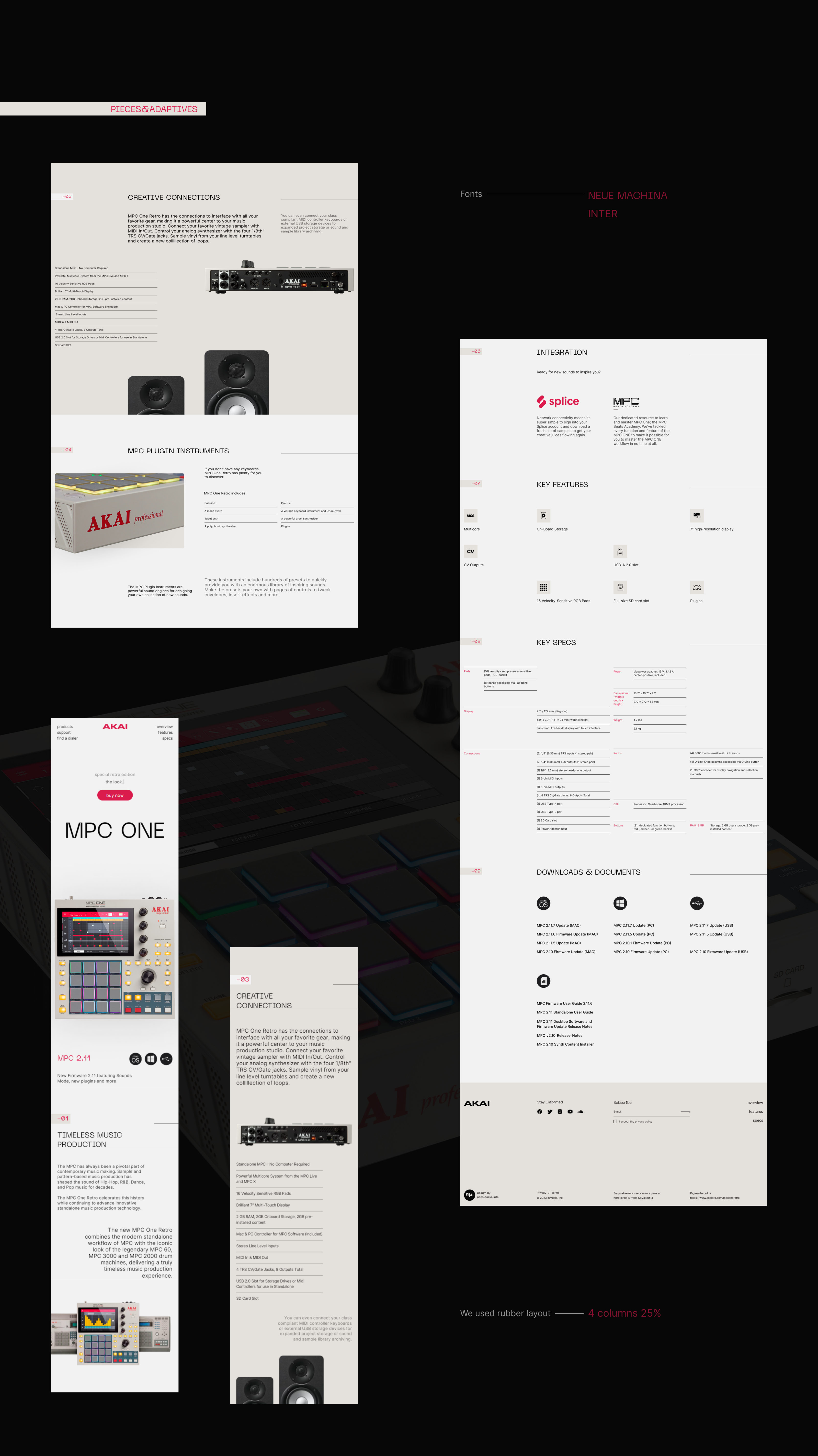 MPC ONE Retro Edition | Promo page — Изображение №4 — Интерфейсы на Dprofile
