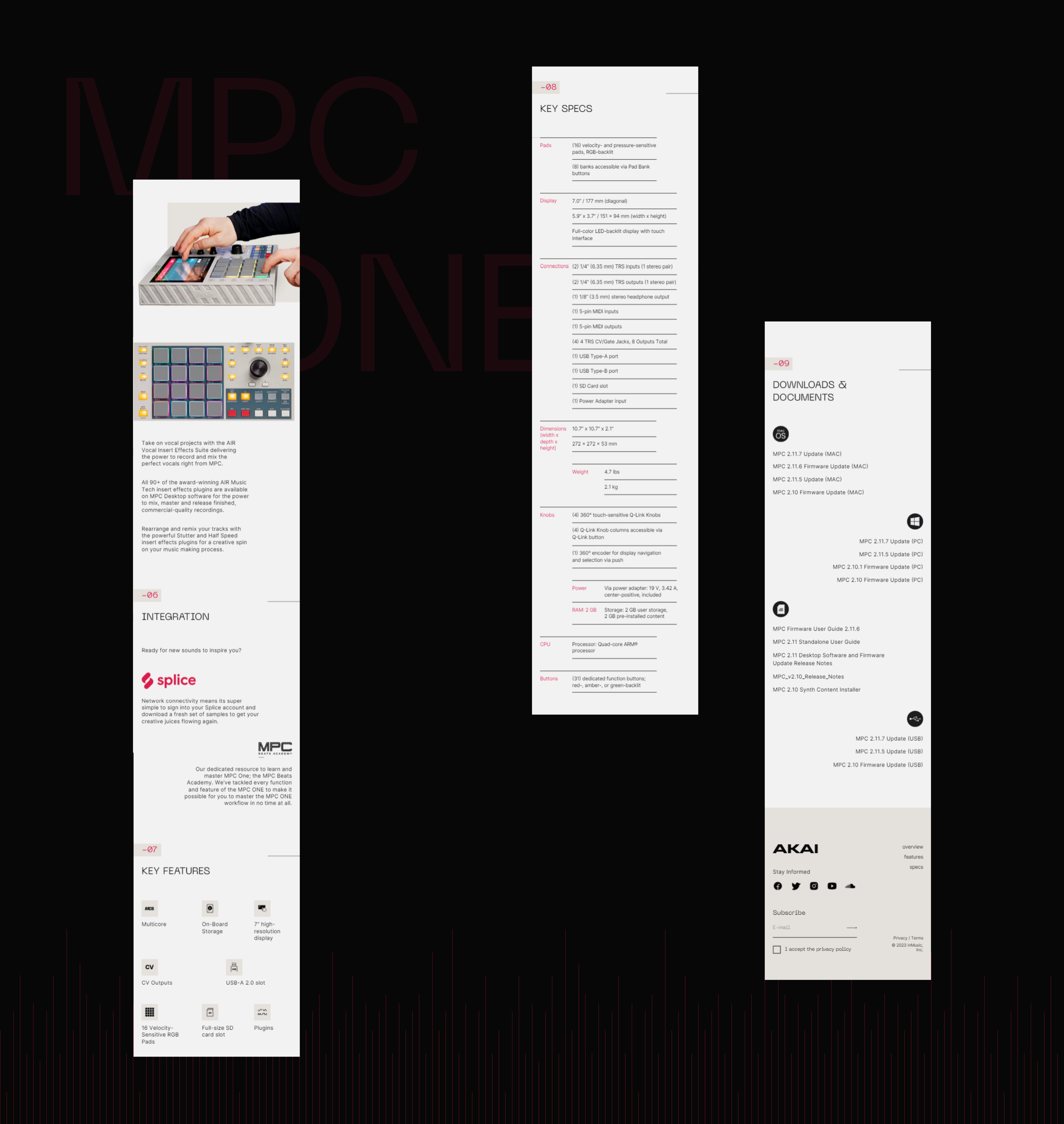 MPC ONE Retro Edition | Promo page — Изображение №5 — Интерфейсы на Dprofile
