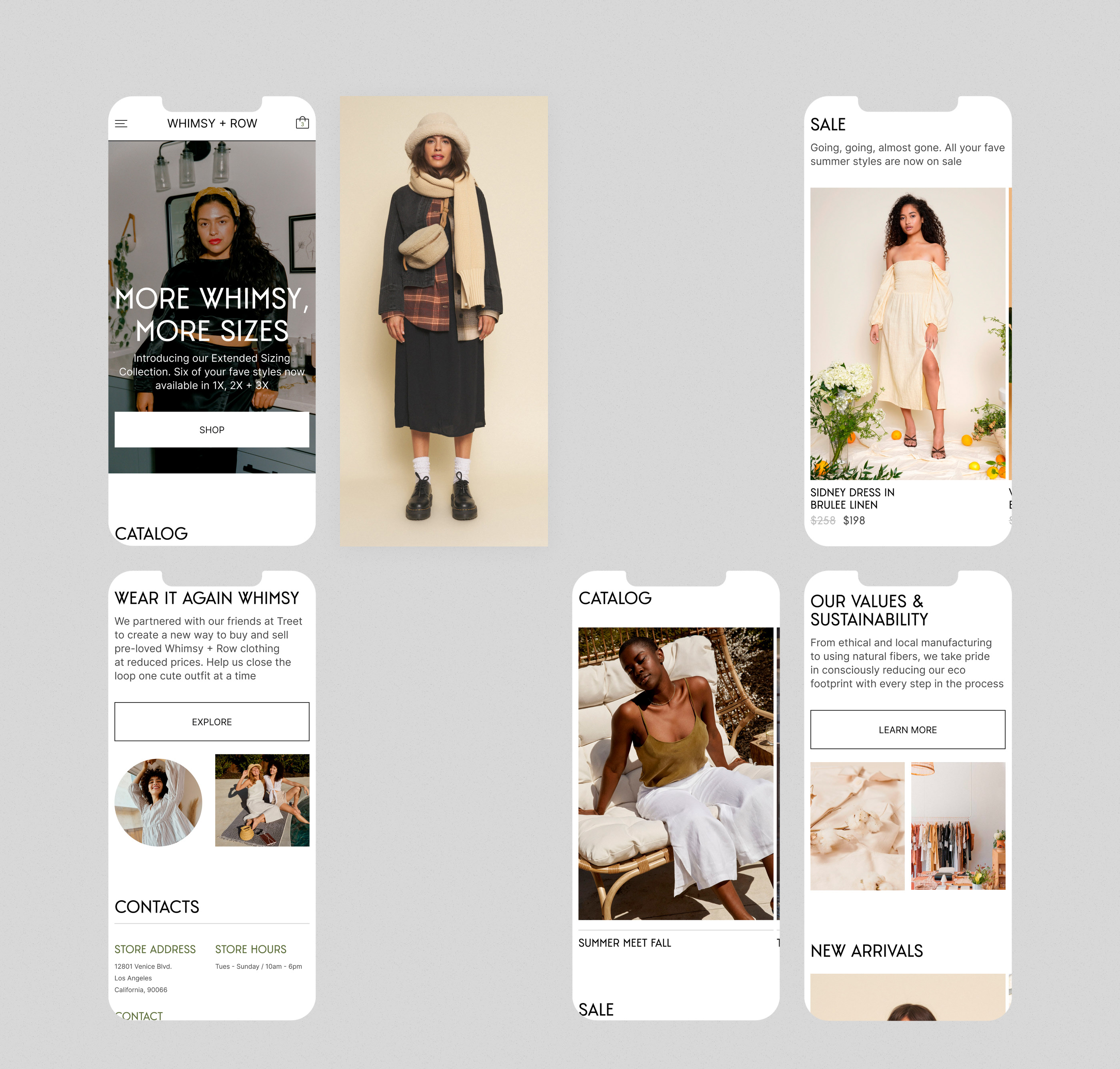 WHIMSY + ROW | E-commerce redesign — Изображение №2 — Интерфейсы на Dprofile