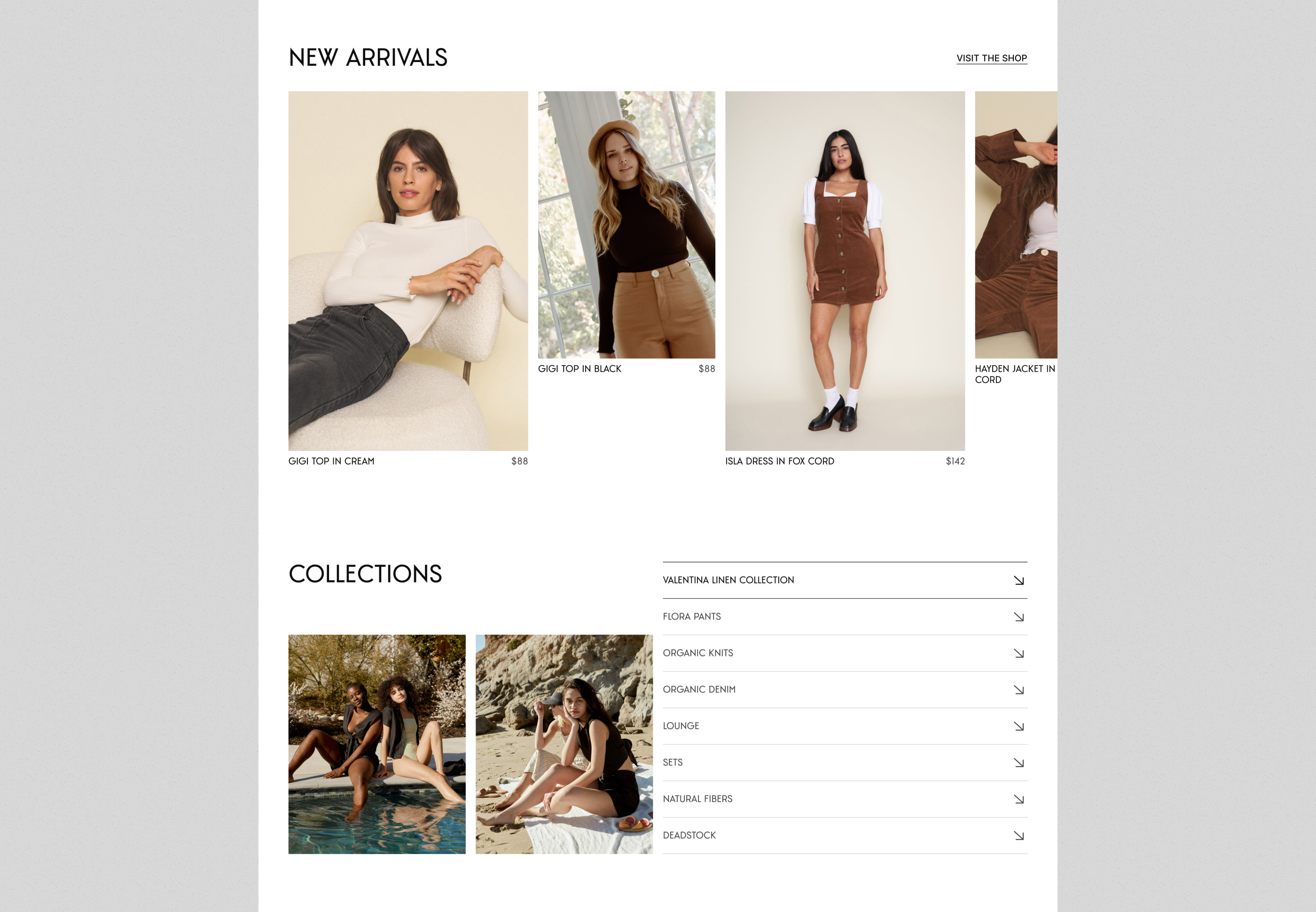 WHIMSY + ROW | E-commerce redesign — Изображение №5 — Интерфейсы на Dprofile