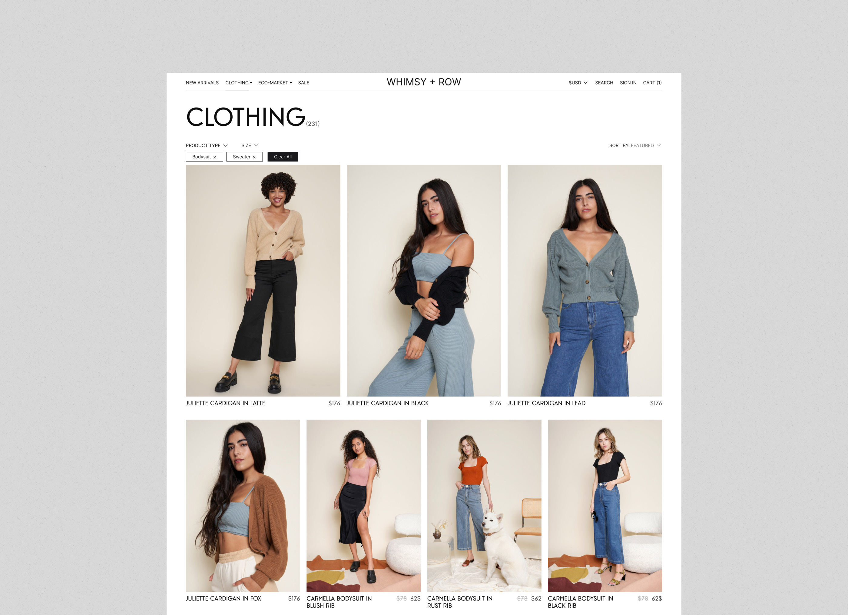 WHIMSY + ROW | E-commerce redesign — Изображение №8 — Интерфейсы на Dprofile