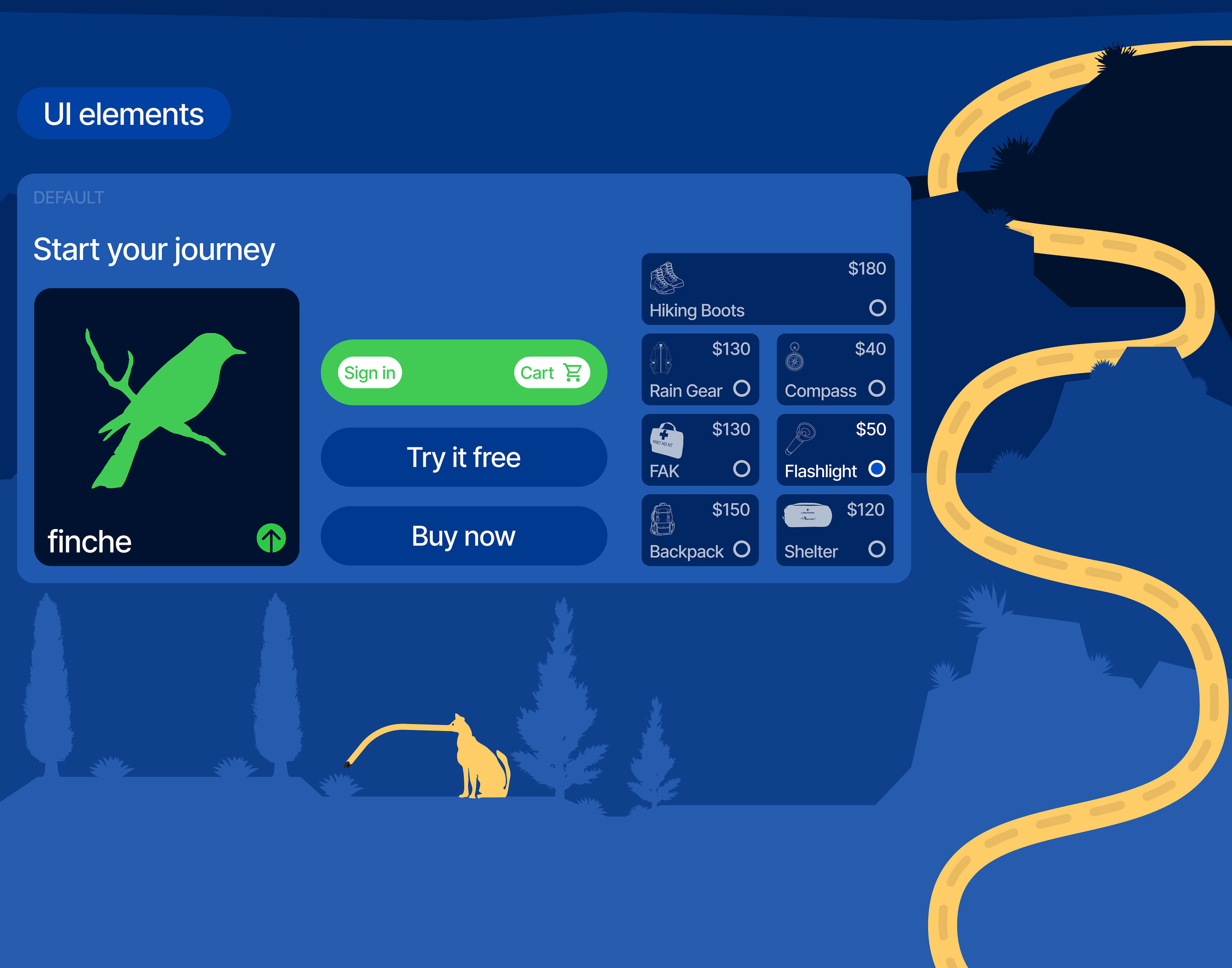 Landing page for hiking — Изображение №13 — Брендинг, Иллюстрация на Dprofile