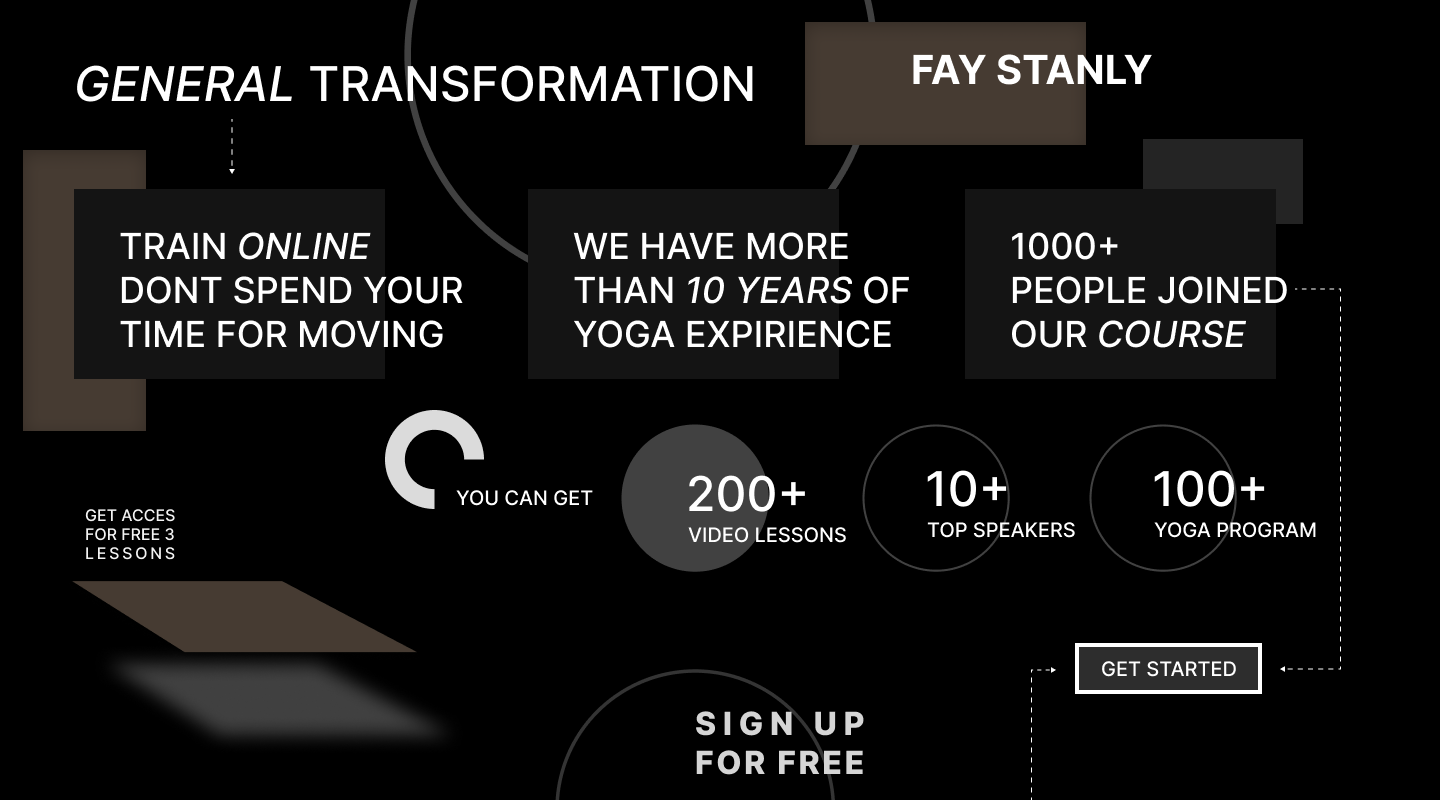 Fay Stanly landing page design — Изображение №2 — Интерфейсы на Dprofile