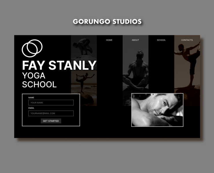 Fay Stanly landing page design на Dprofile