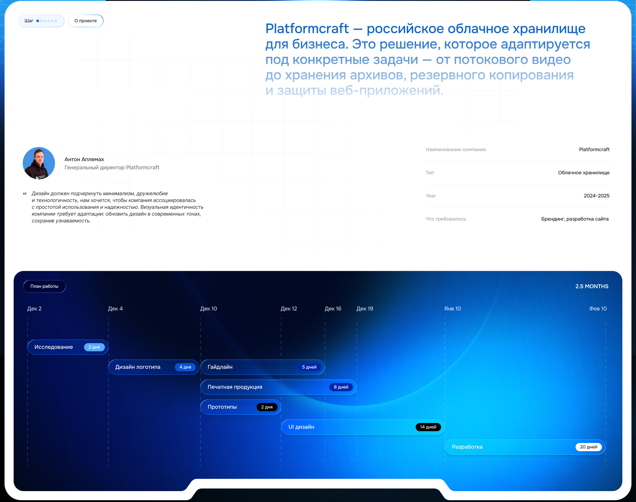 Platformcraft | Web & Branding — Изображение №2 — Интерфейсы, Брендинг на Dprofile