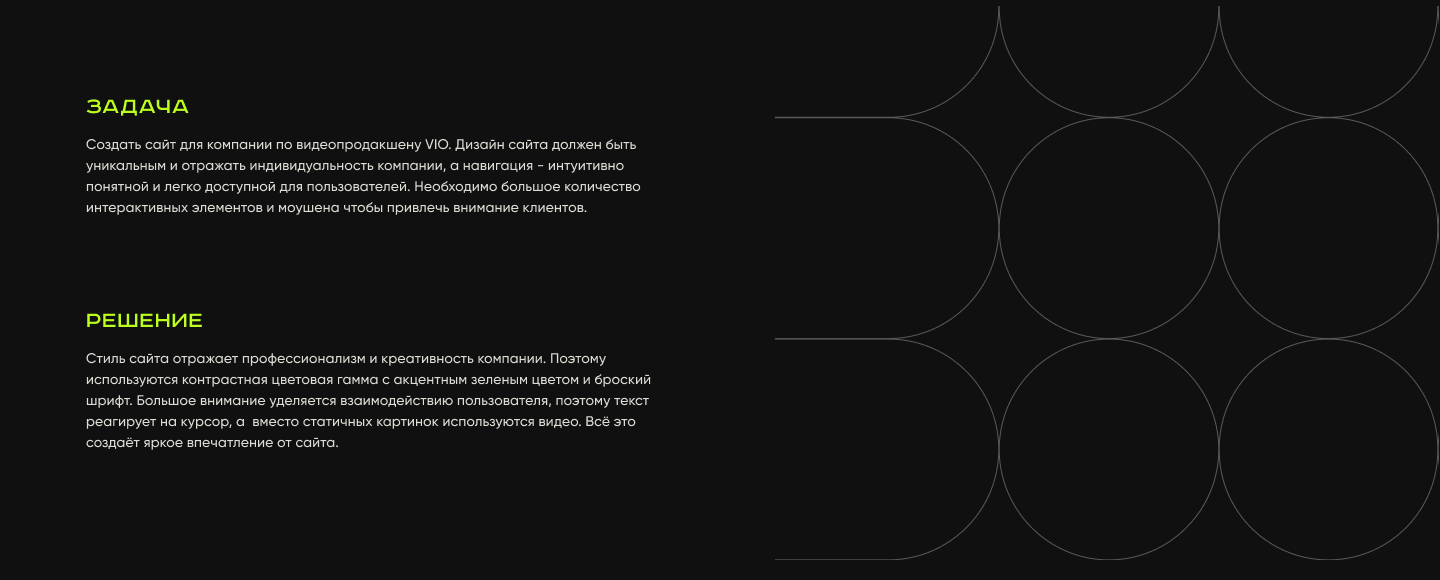 Vio | Web — Изображение №1 — Интерфейсы, Анимация на Dprofile