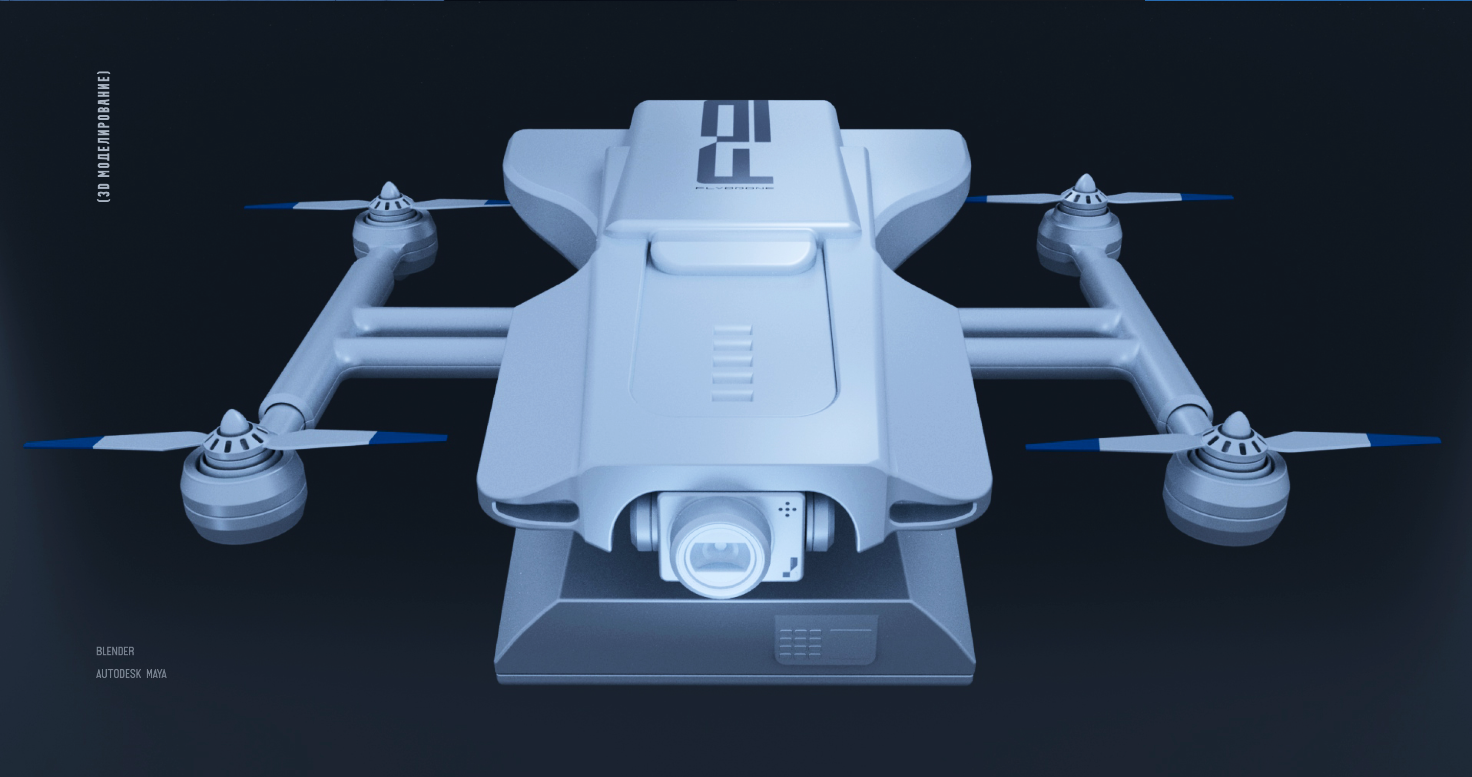 FlyDrone | 3D&Branding — Изображение №3 — Брендинг, 3D на Dprofile
