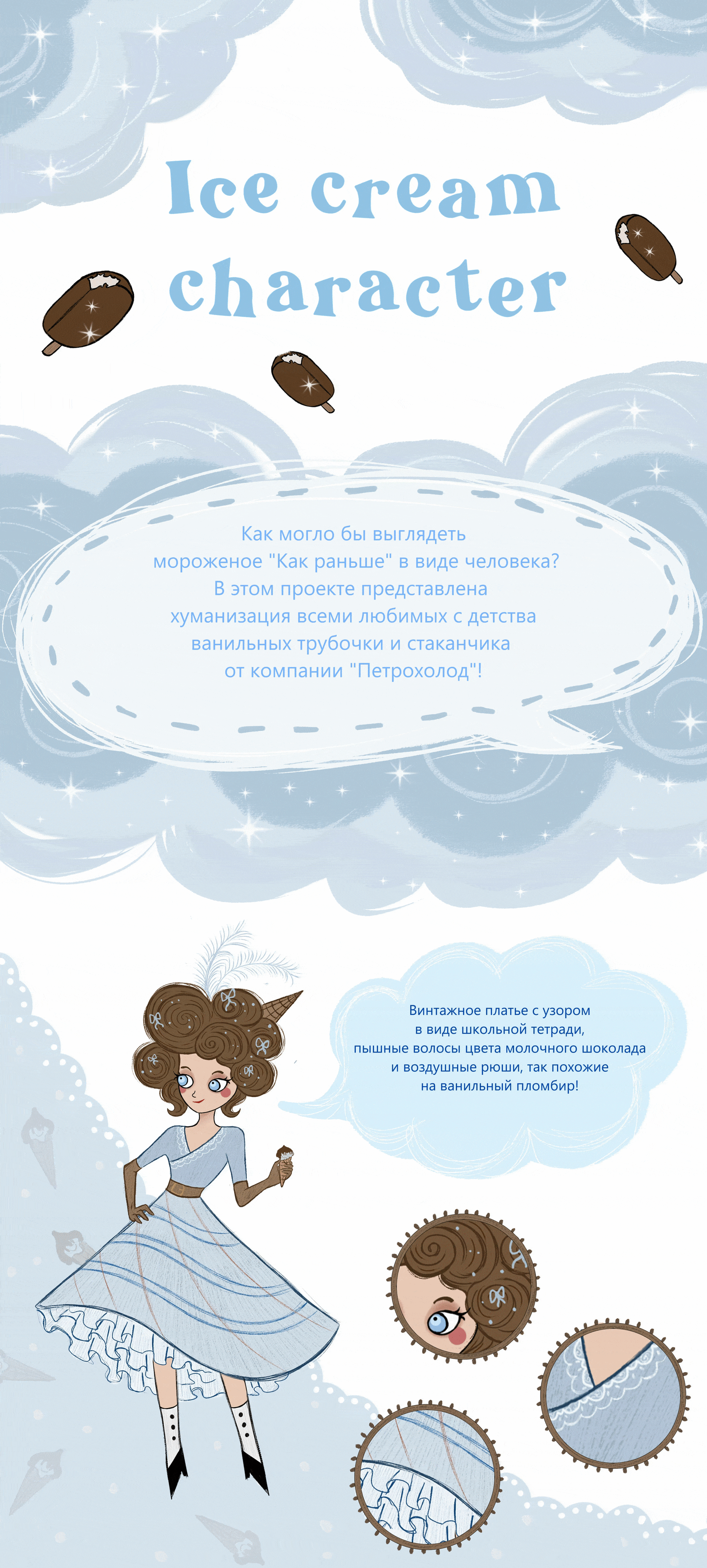 Ice cream character | Brand character — Изображение №1 — Иллюстрация на Dprofile