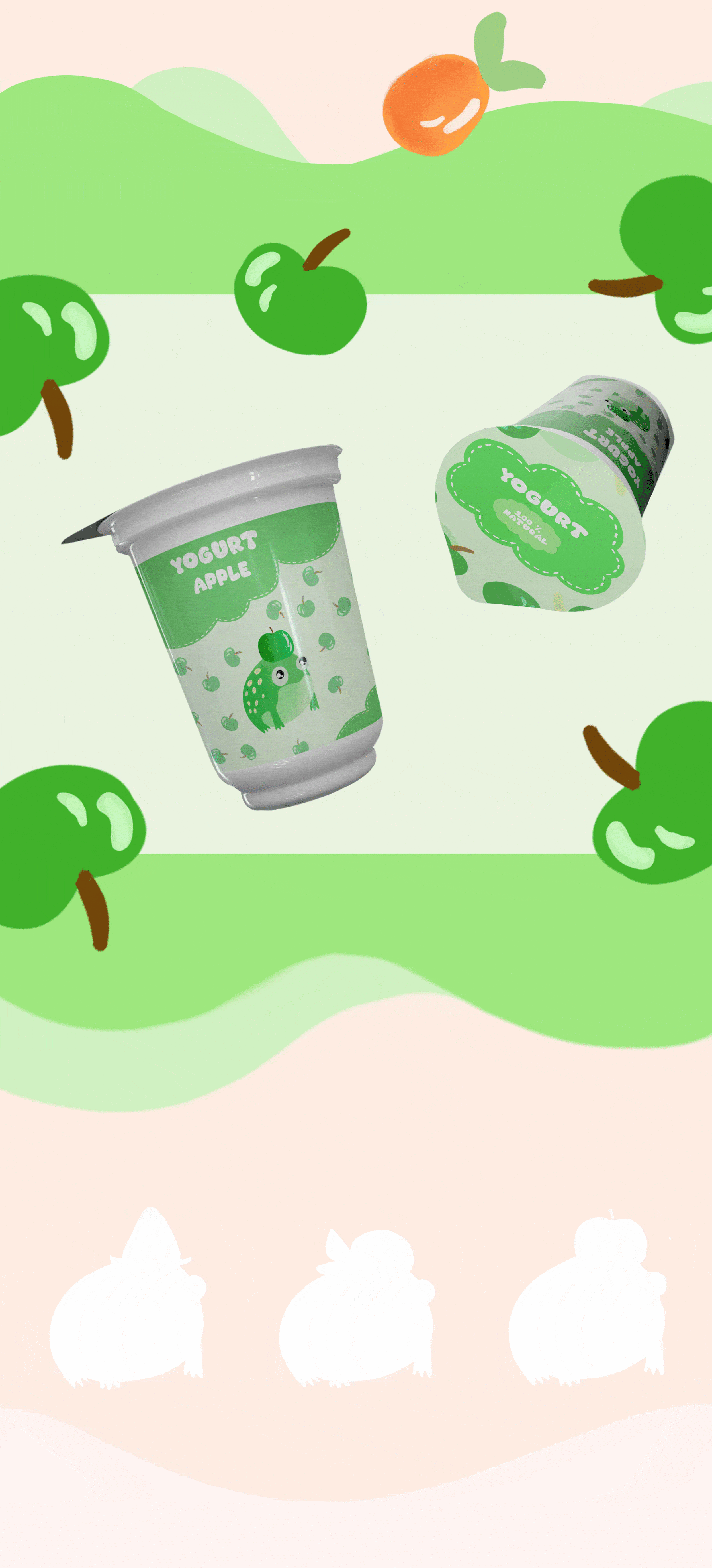 Yogurt packaging design — Изображение №2 — Иллюстрация, Маркетинг на Dprofile