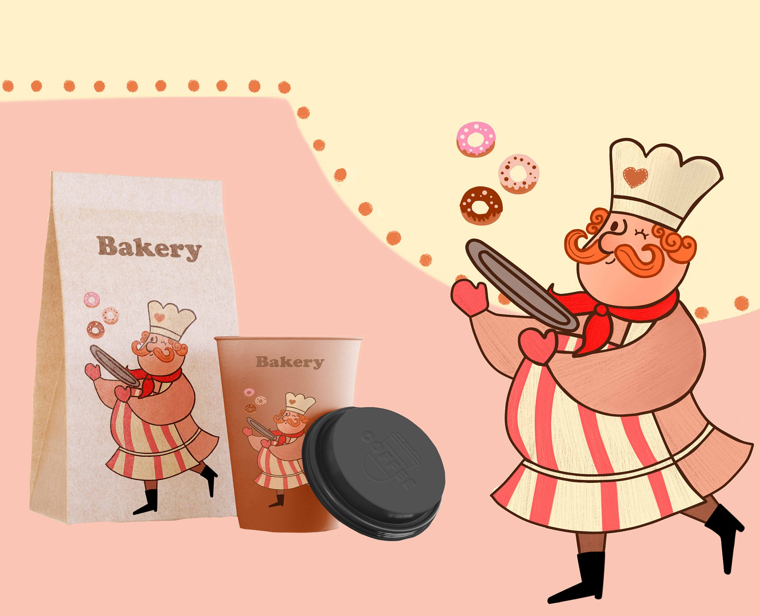 Brand character design | Baker character — Иллюстрация, Маркетинг на Dprofile