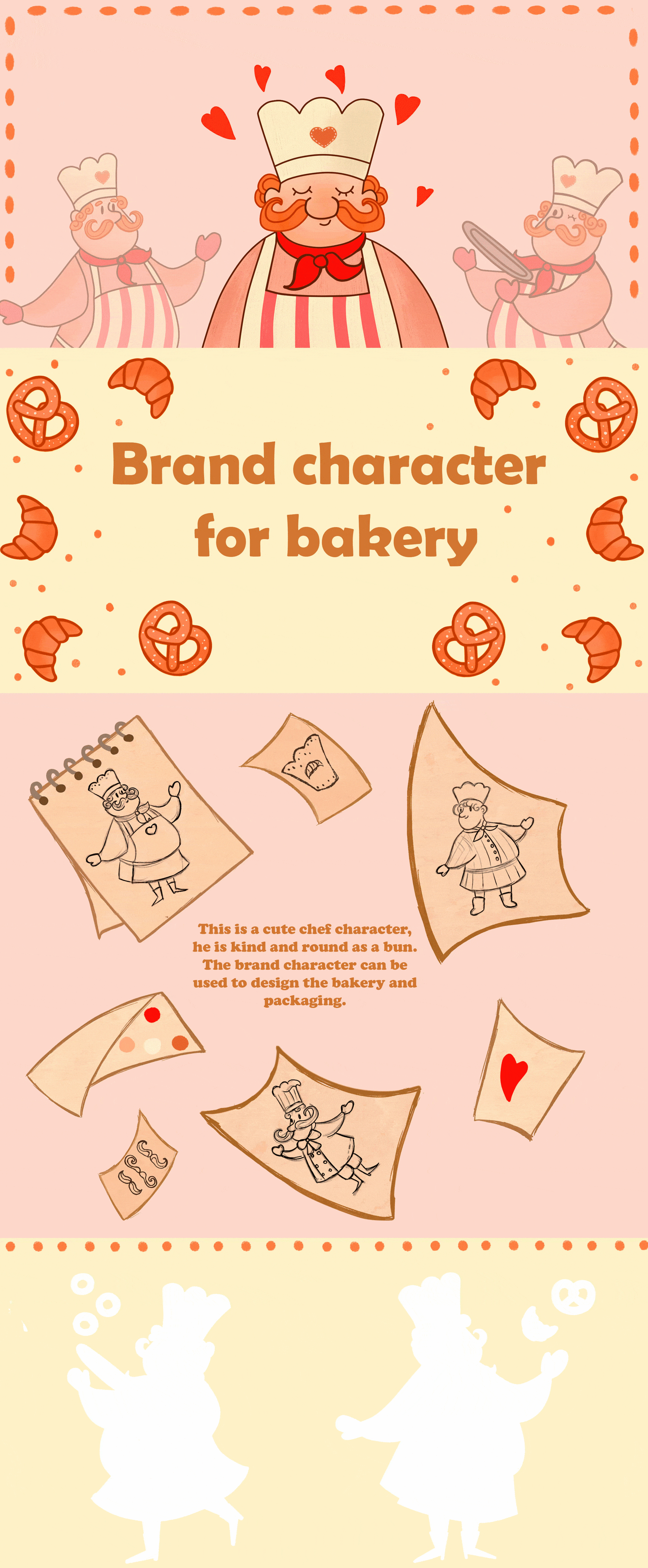 Brand character design | Baker character — Изображение №1 — Иллюстрация, Маркетинг на Dprofile