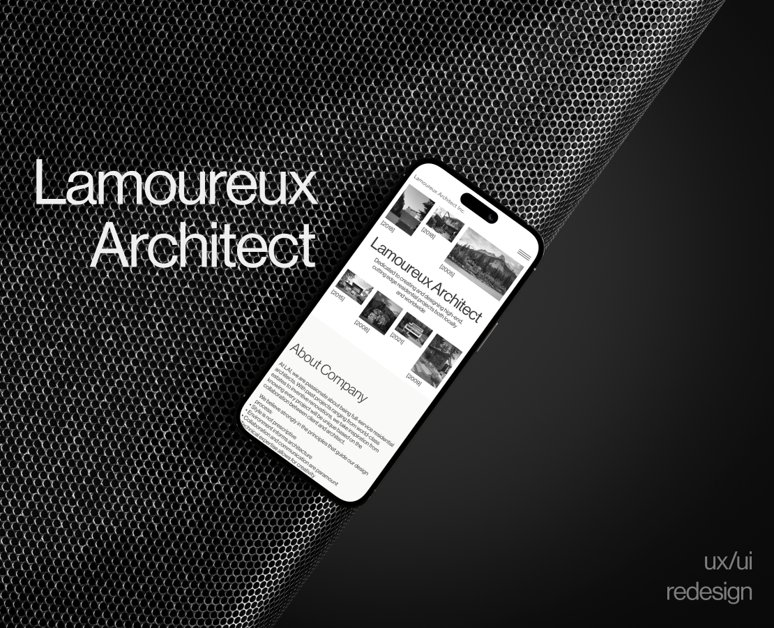 Lamoureux Architect Redesign — Интерфейсы, Анимация на Dprofile