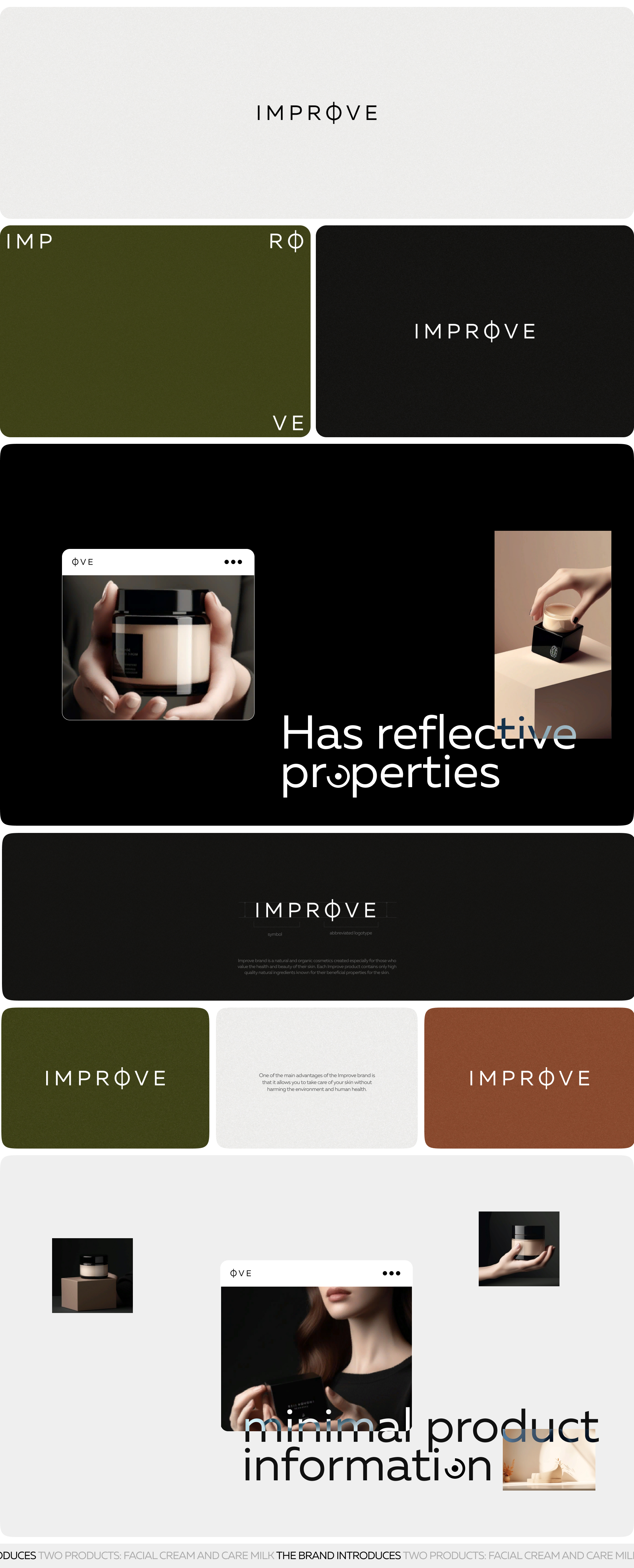 Cosmetics brand animation | Improve — Изображение №2 — Интерфейсы, Брендинг на Dprofile