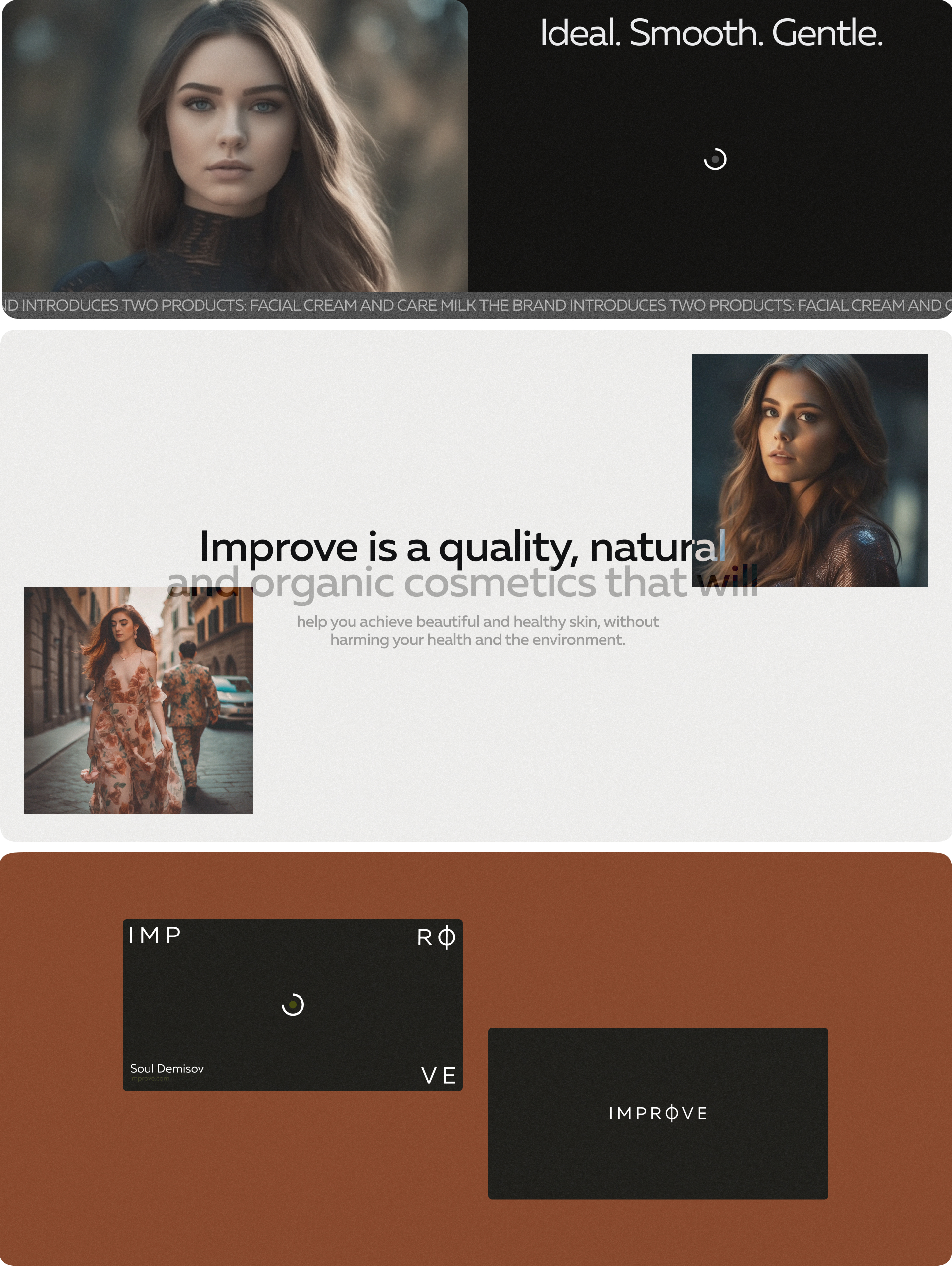 Cosmetics brand animation | Improve — Изображение №5 — Интерфейсы, Брендинг на Dprofile
